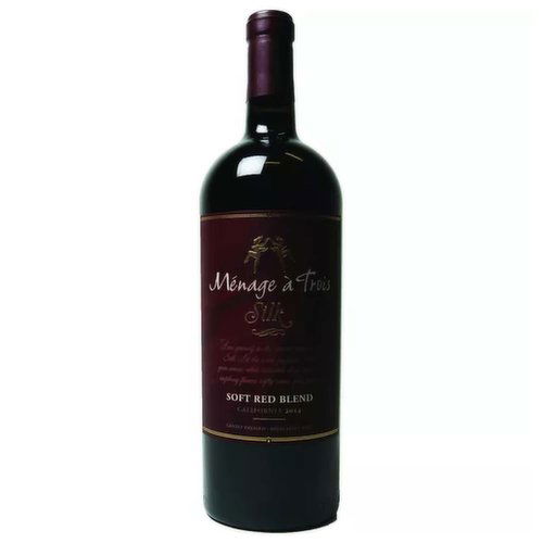 Ménage A Trois Silk, Soft Red Blend