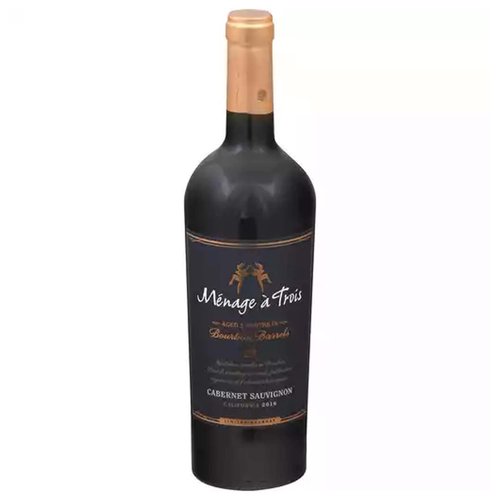 Menage A Trois Cabernet Sauvignon, Bourbon Barrels