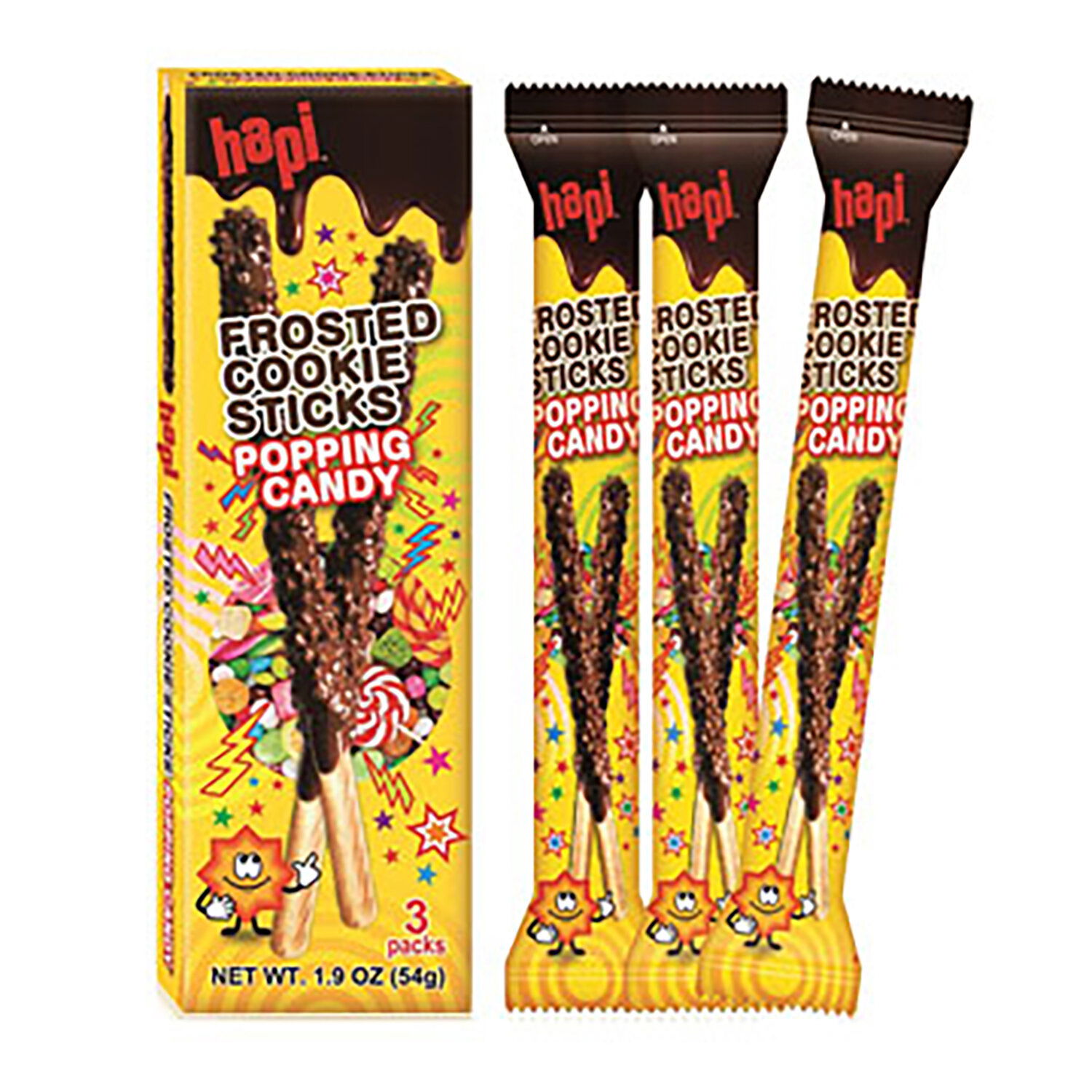 Hapi Popping Candy Frosted Cookie Sticks - Foodland