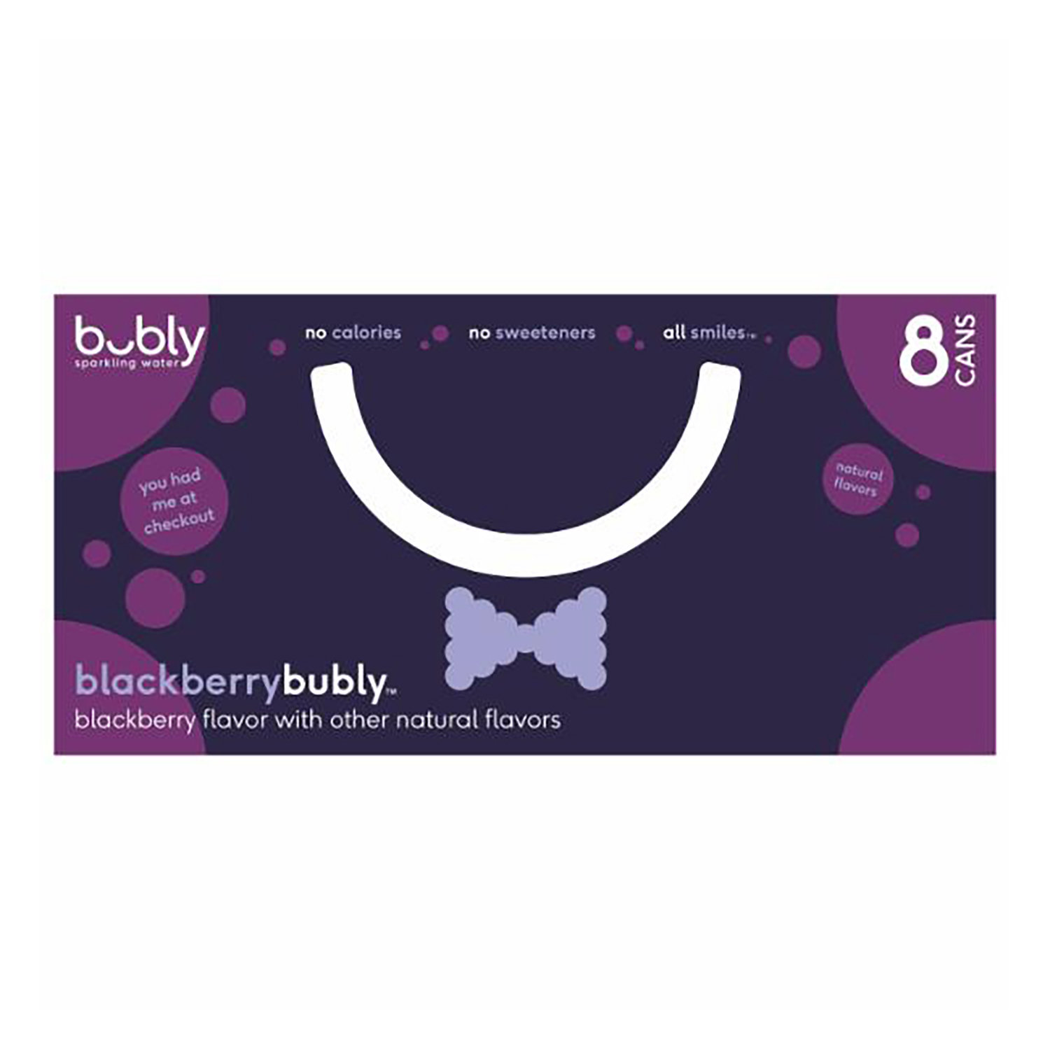 Bubly Blackberry Sparkling Water, Cans (8-pack) - Foodland