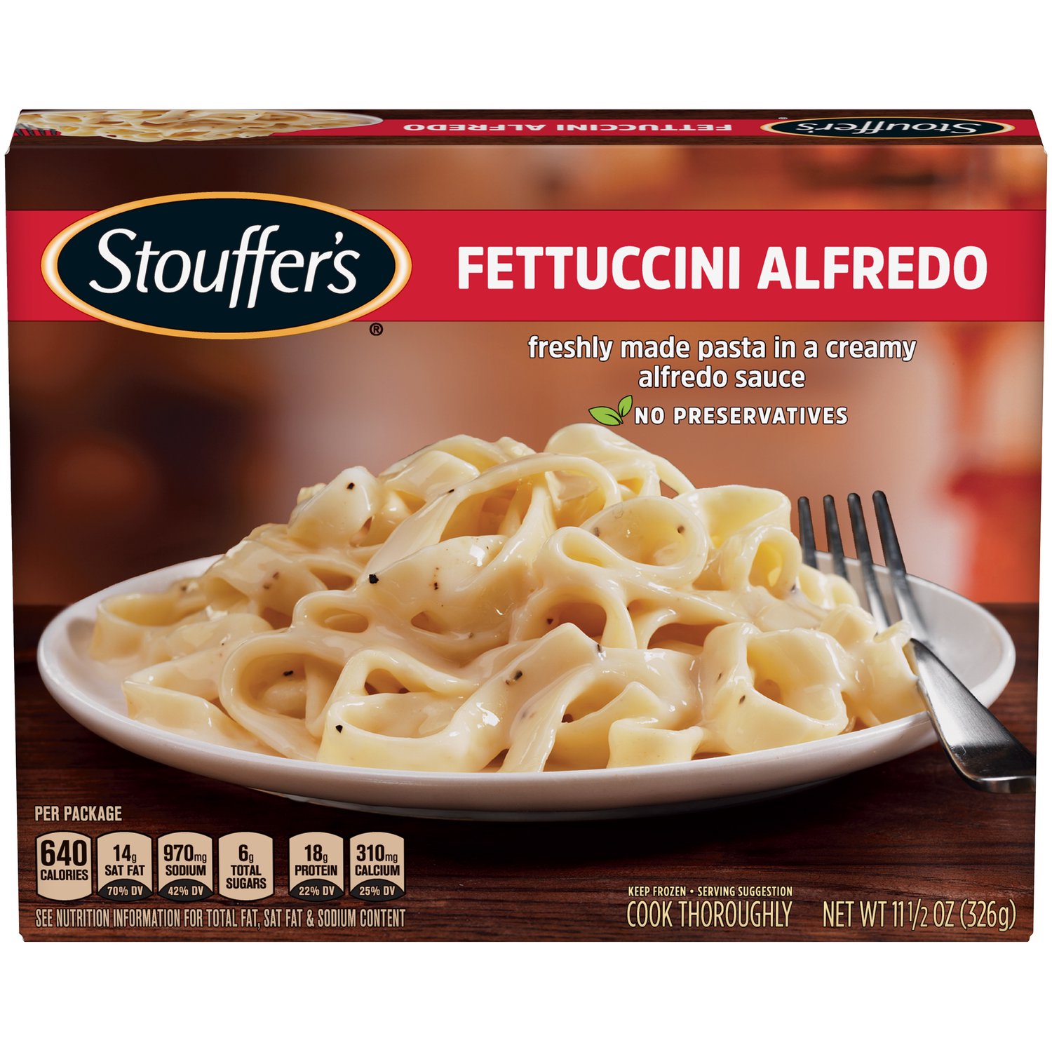 ALFONZETTI☆Ready Stouffer's Fettuccini Alfredo, Frozen Meal - Foodland