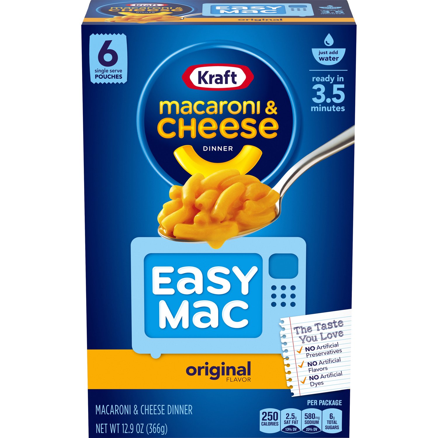 Kraft Easy Macaroni & Cheese Dinner, Original - Foodland