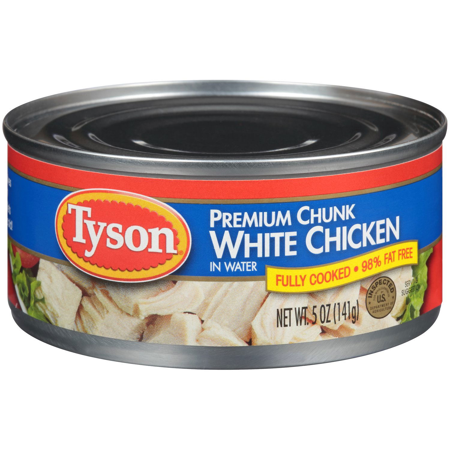 Tyson® Premium Chunk White Chicken Breast, 7 oz. - Walmart.com