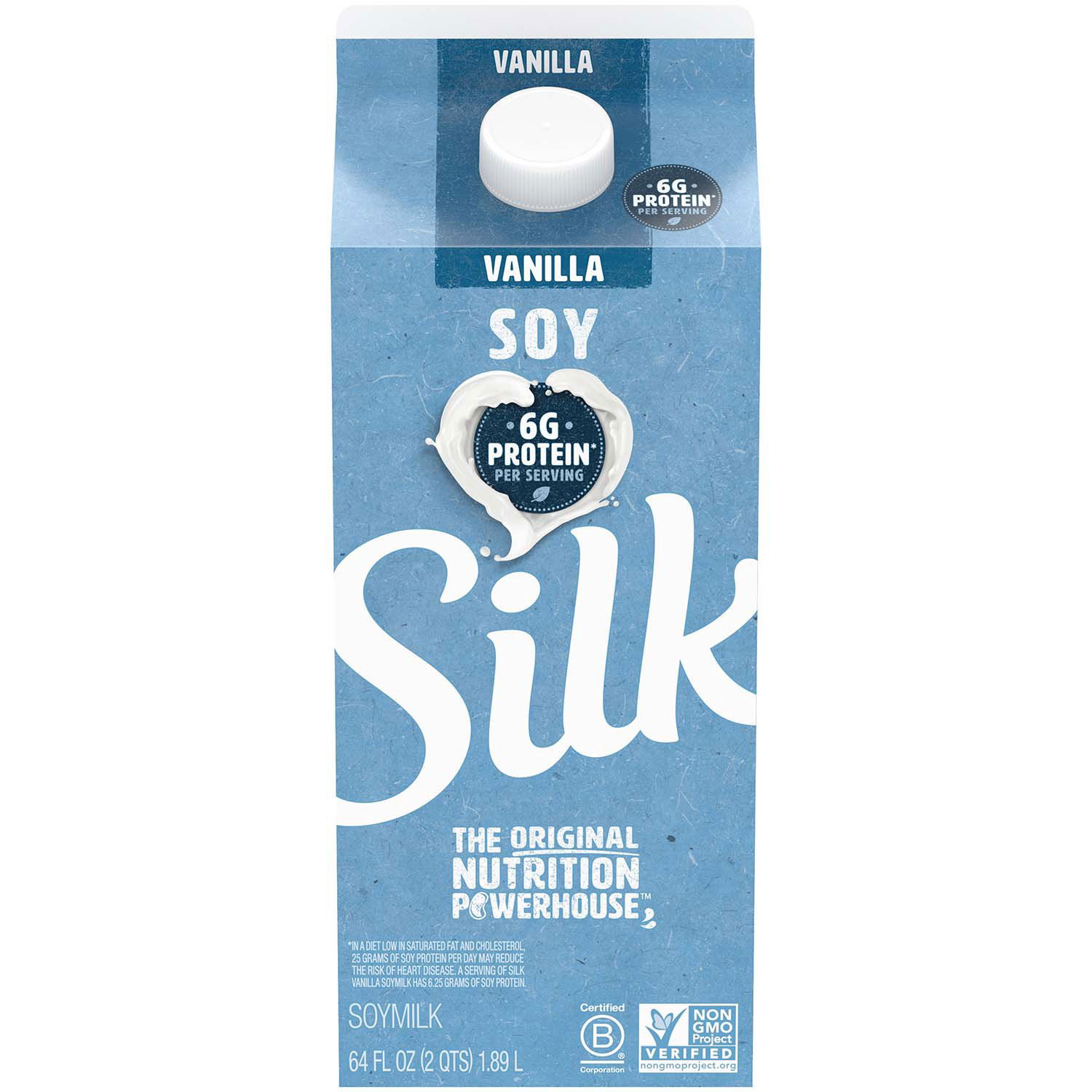 Soy Milk Silk Original Vegan Soy Milk, Dairy & Gluten Free, 64 fl oz