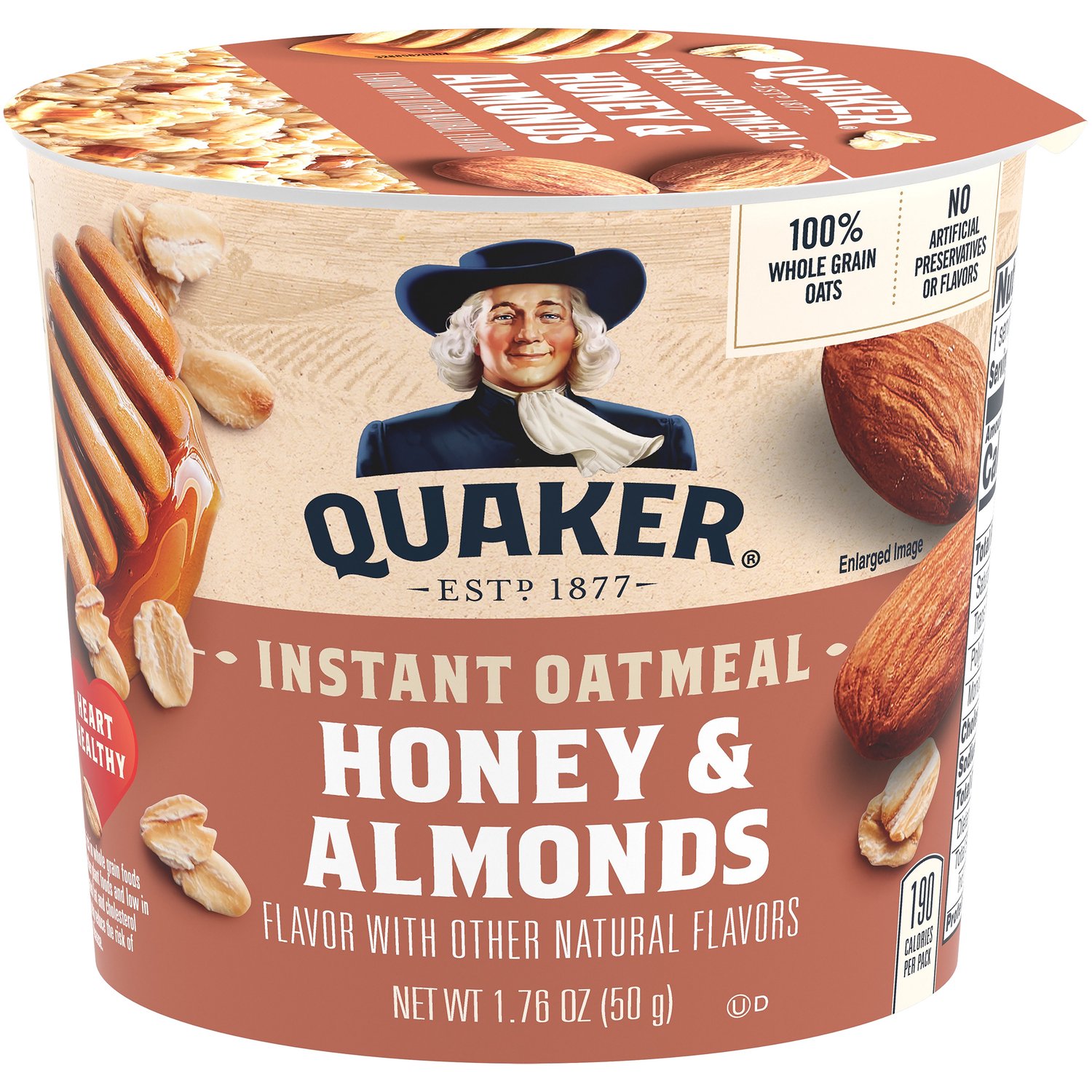 Quaker Oatmeal, Honey & Almonds - Foodland
