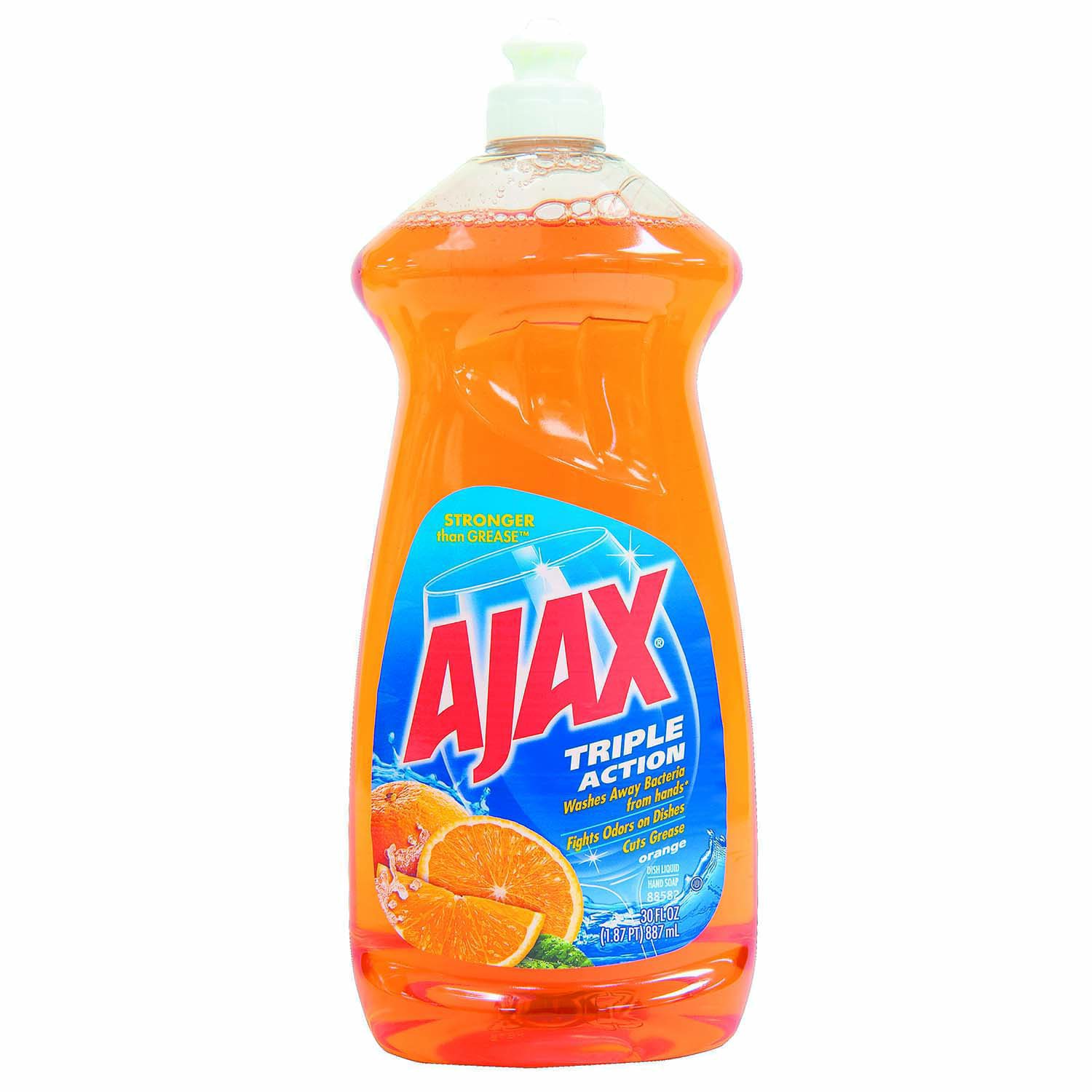 Ajax Ultra Triple Action Dish Soap, Orange - Foodland