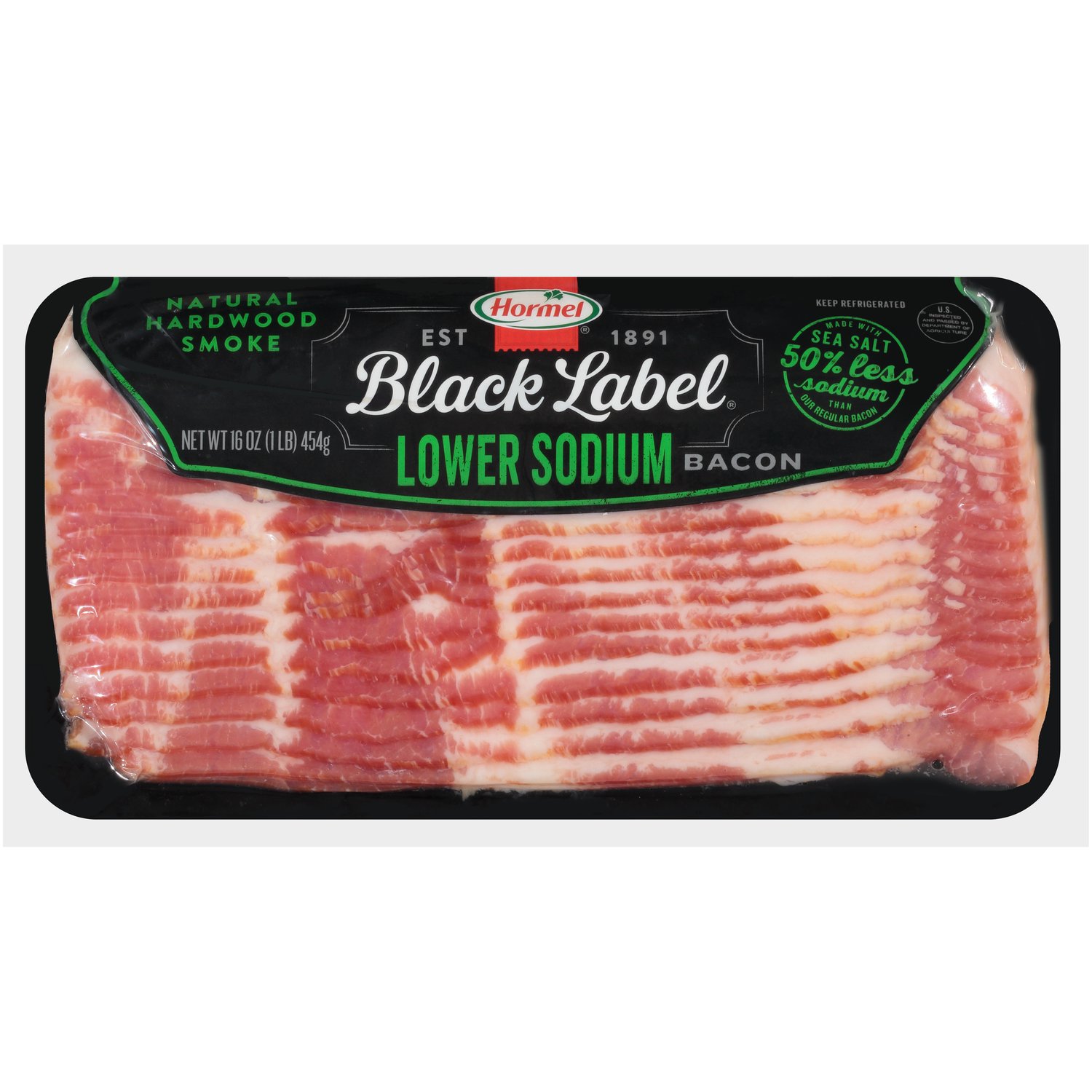 Hormel Black Label Bacon, Lower Sodium - Foodland