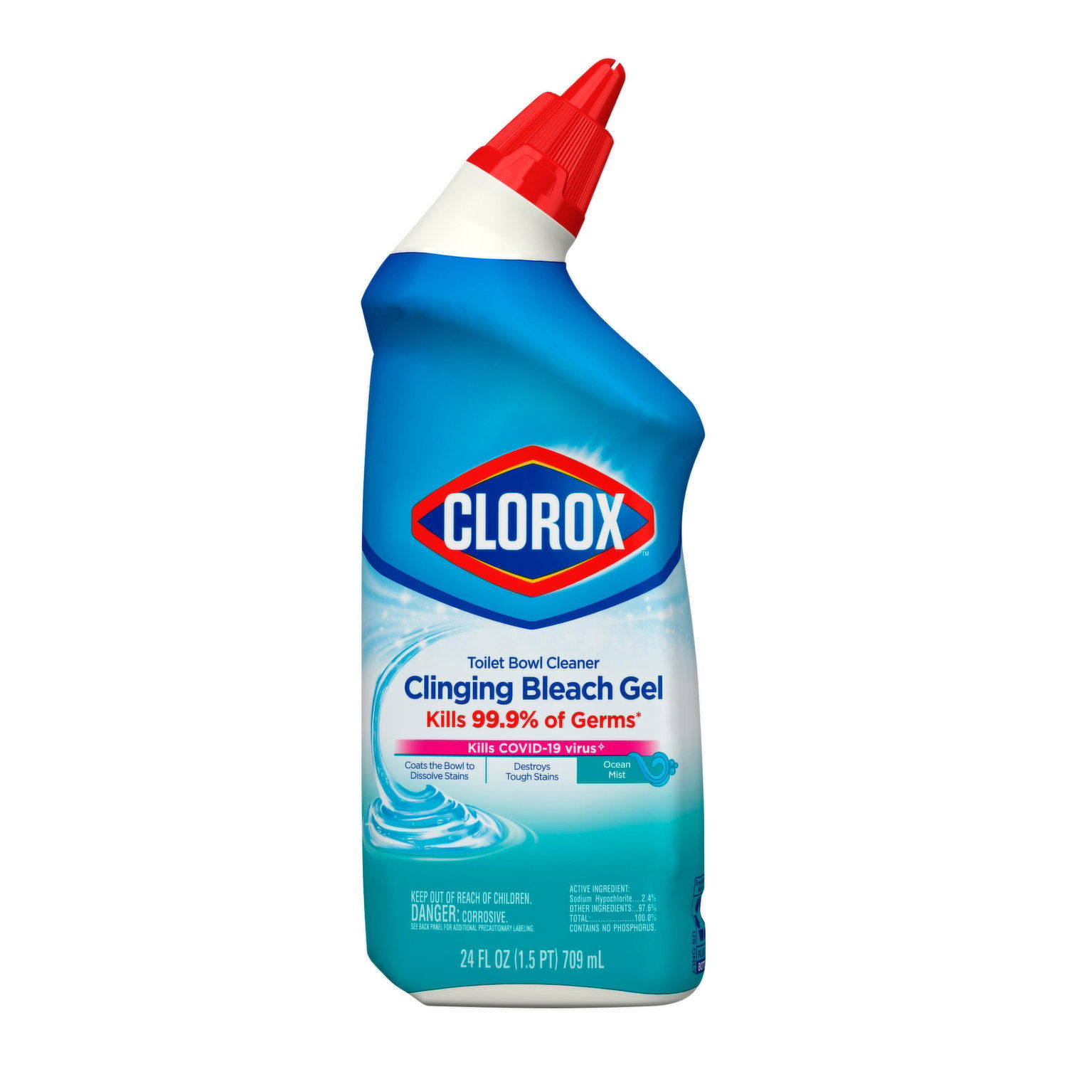Clorox Ocean Mist Toilet Bowl Cleaner Clinging Bleach Gel - Foodland