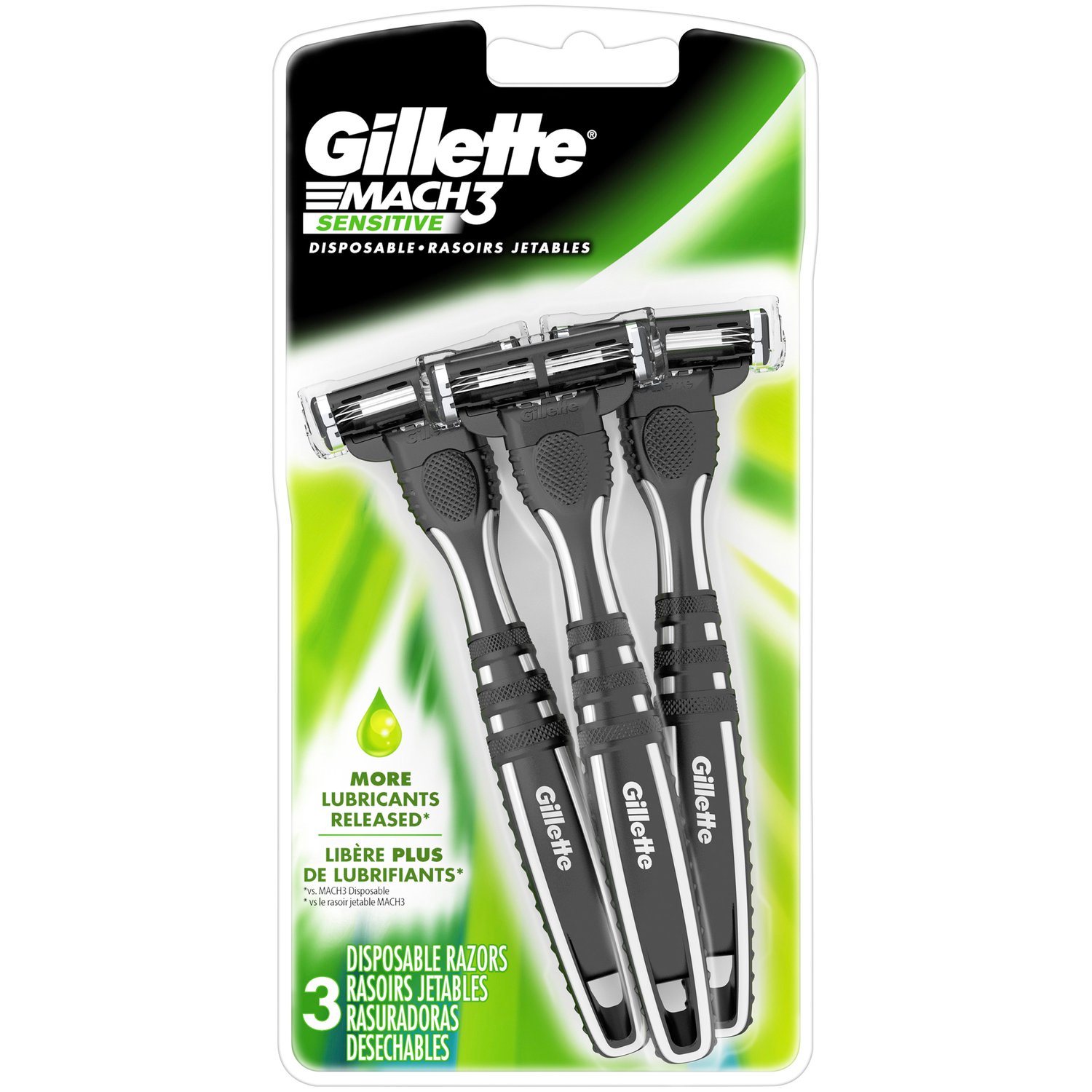 Gillette Mach3 Men's Disposable Razors, Sensitive - Foodland