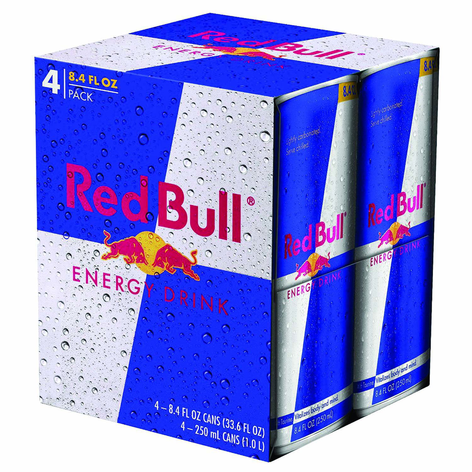 Red Bull, Sugar Free, Cans (Pack of 4) - Foodland