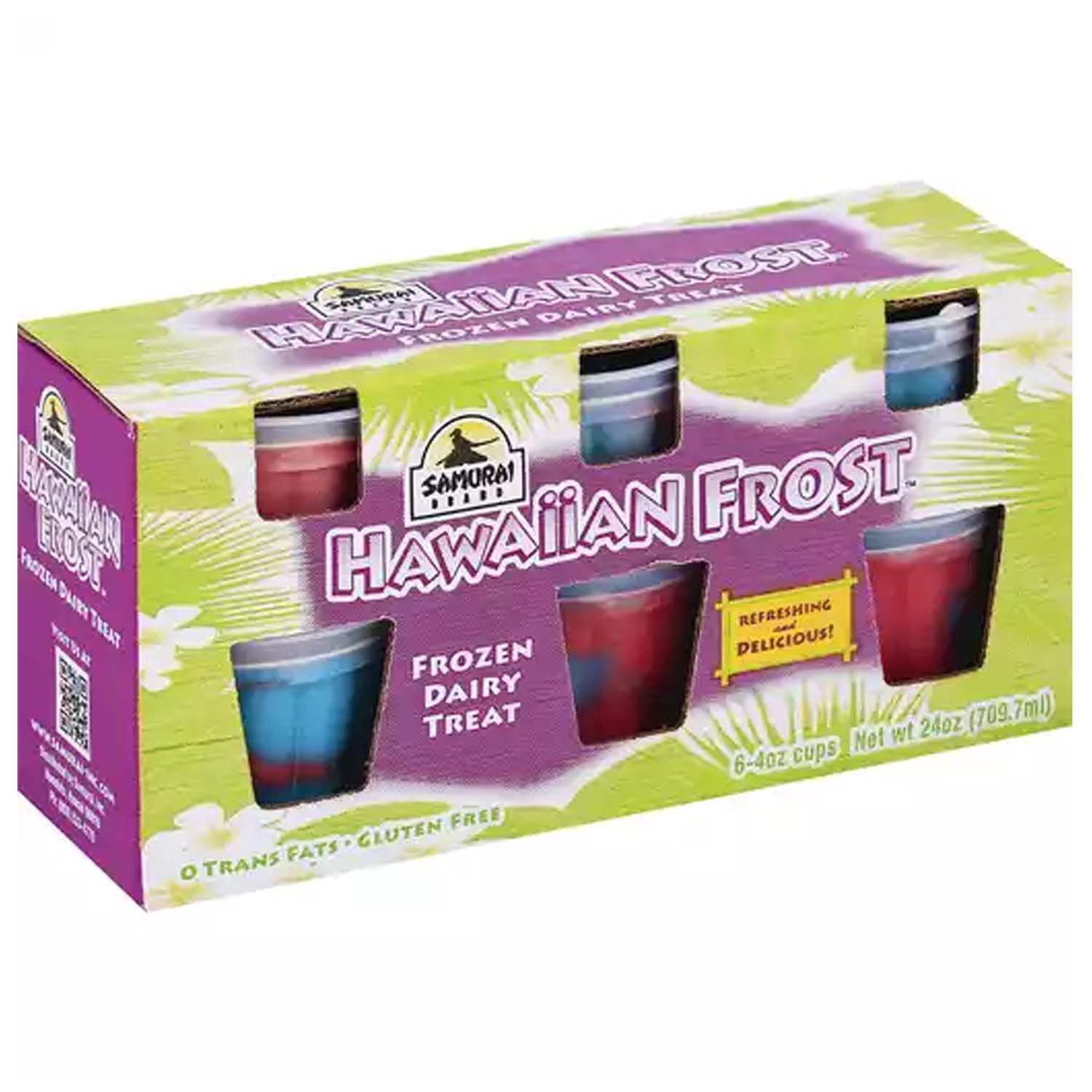 Samurai Hawaiian Frost Sherbet, Strawberry & Vanilla - Foodland