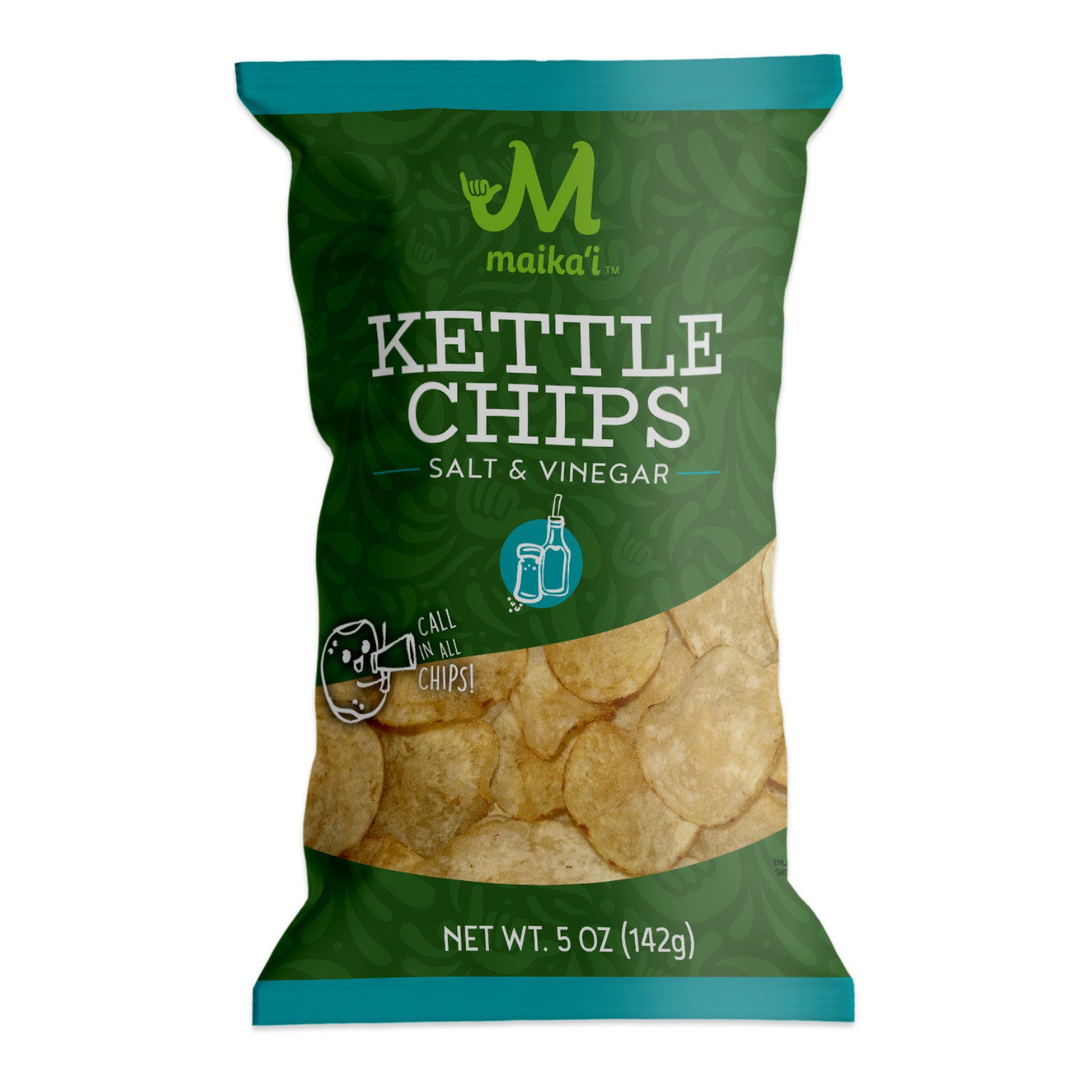 THE MYSTICAL SALTY MARCHANTSXCJネルソンフィン11 Maika`i Salt & Vinegar Kettle Chips - Foodland