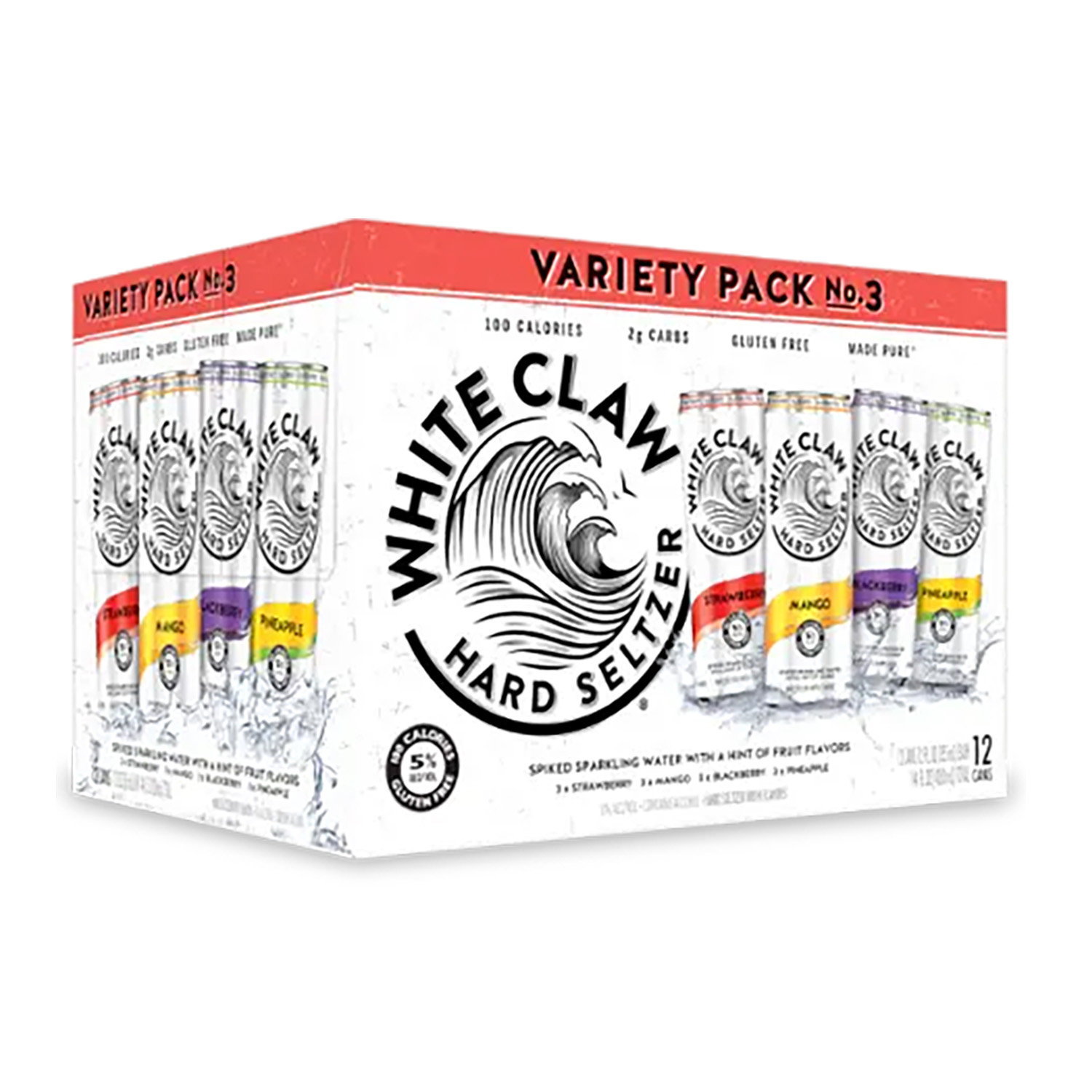White Claw Hard Seltzer #3 Variety (Pack of 12) - Foodland