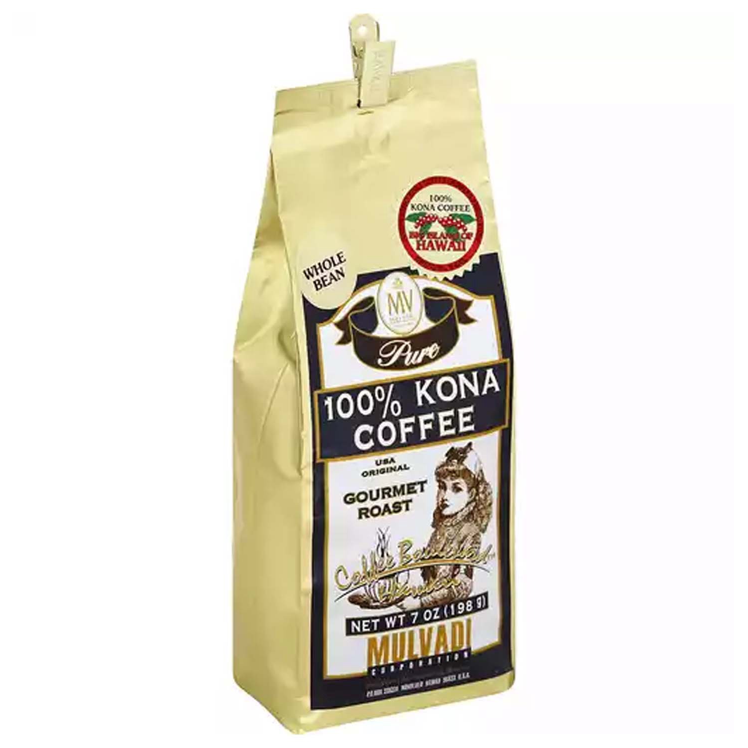 ヒデぴん　ハワイ限定　MULVADI Coffee Kona100% 2袋 16oz 100% Kona Coffee Ground - Mulvadi