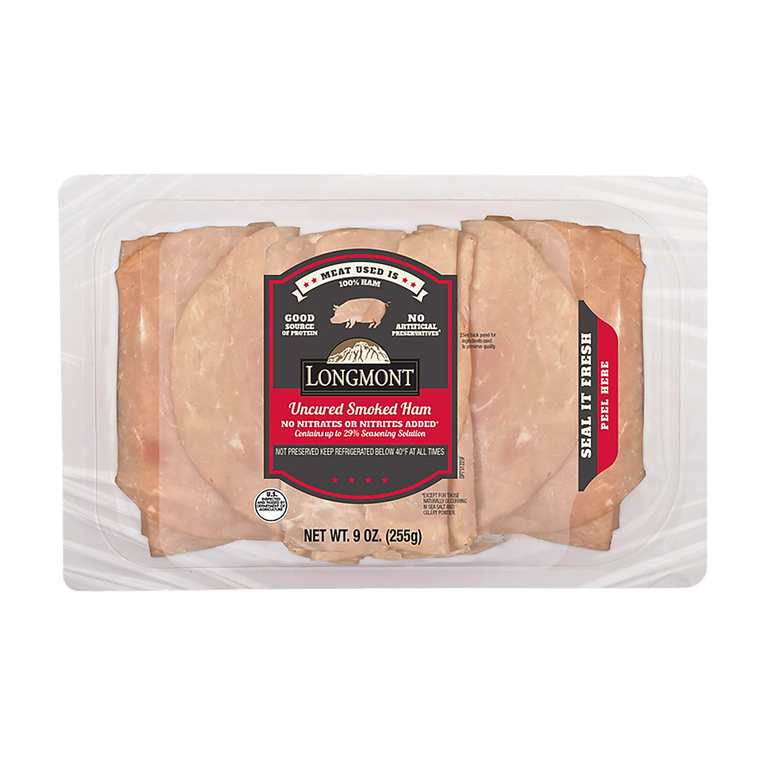 Longmont Uncured Smoked Ham Slices - Foodland
