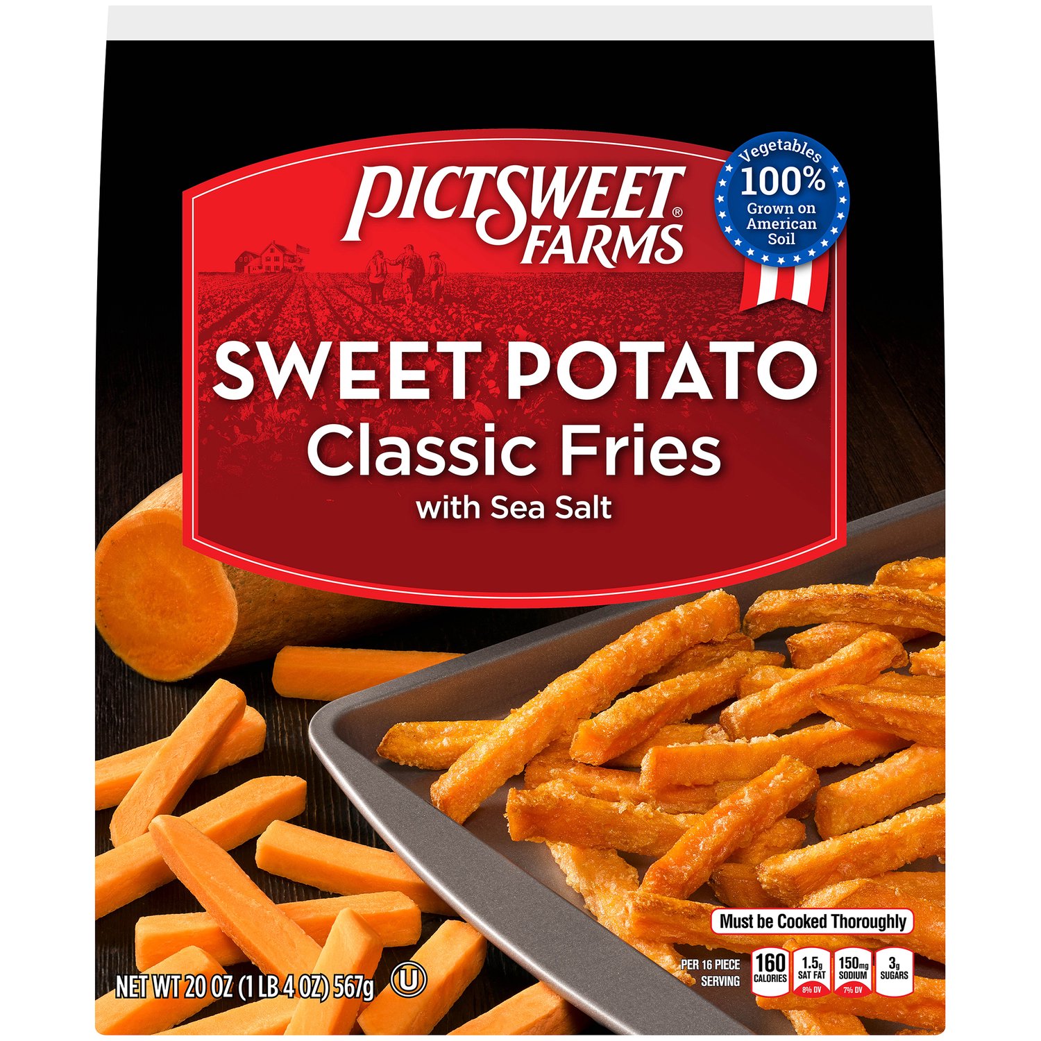 Pictsweet Farms Straight Cut Sweet Potato Fries, Sea Salt - Foodland