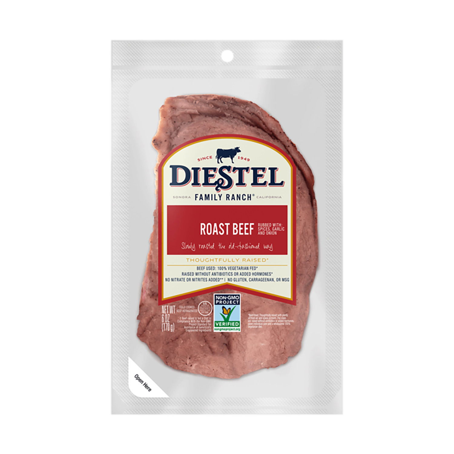 Diestel Roast Beef Sliced Non-GMO - Foodland