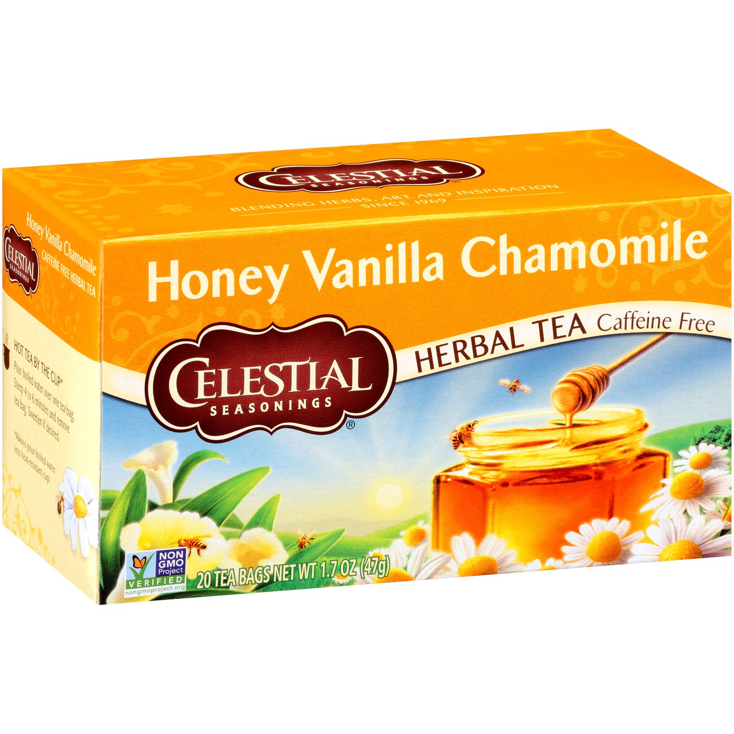 Celestial Seasonings Herbal Tea, Honey Vanilla Chamomile - Foodland