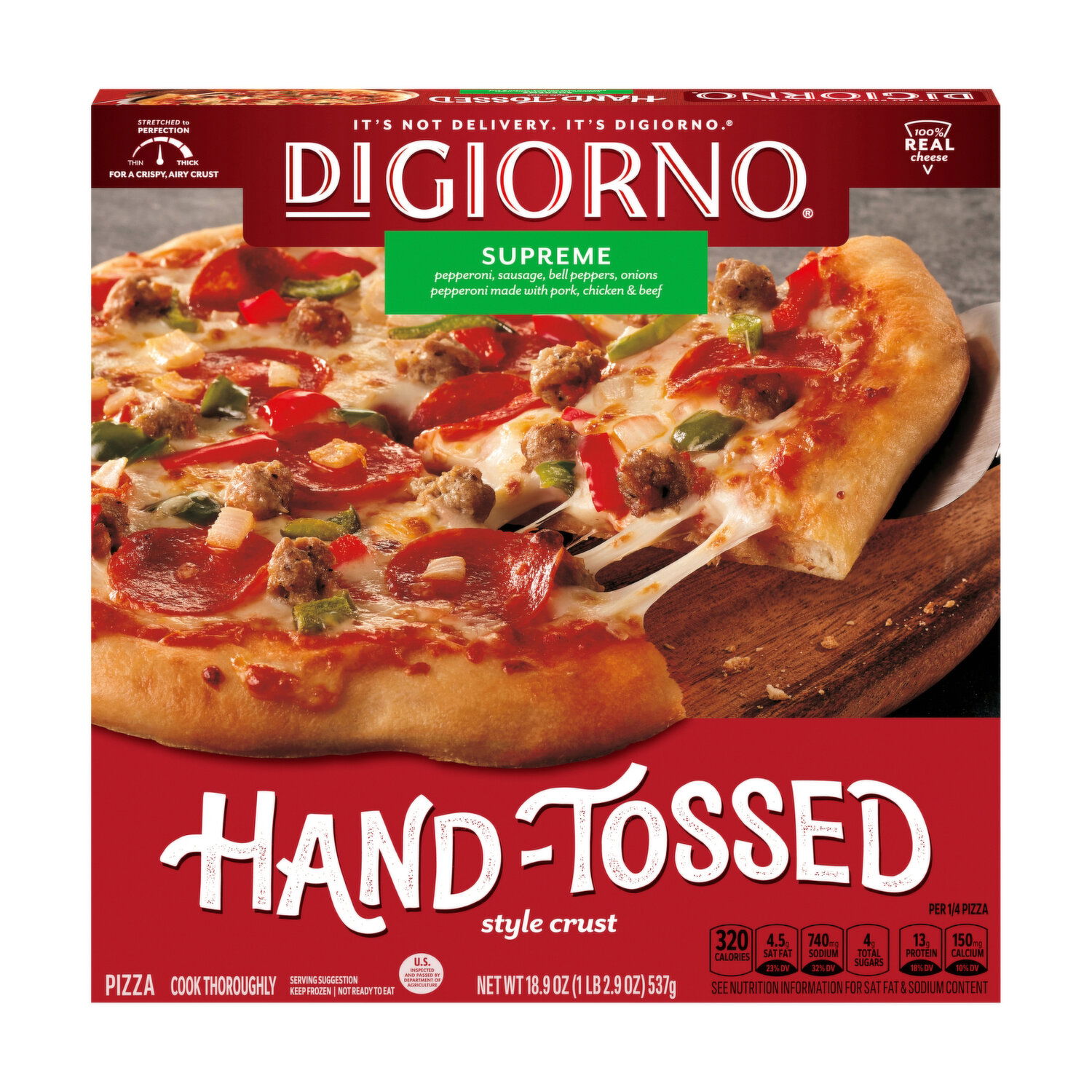 DiGiorno Supreme Hand-Tossed Style Crust Pizza - Foodland