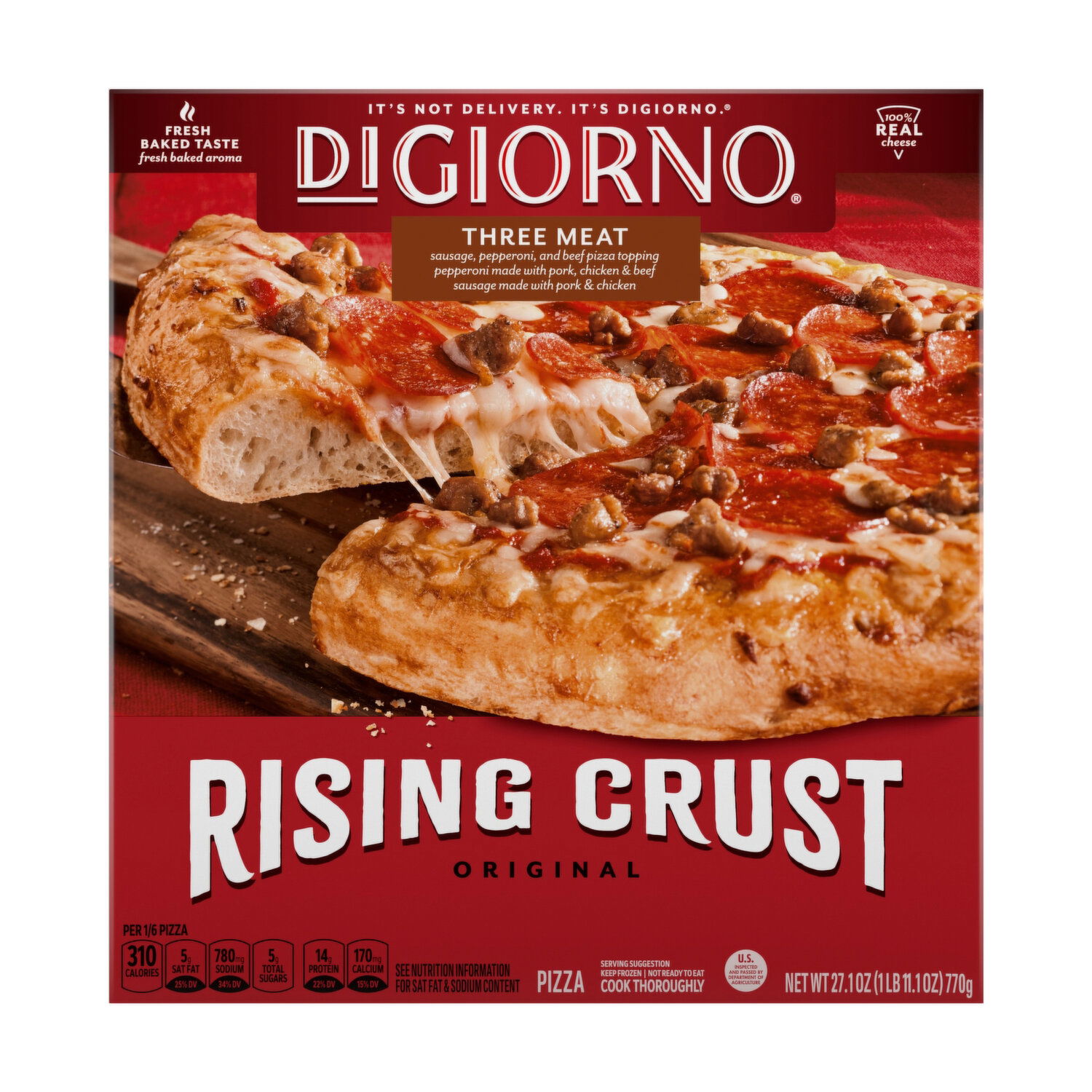 Digiorno Three Meat Rising Crust Original Pizza - Foodland