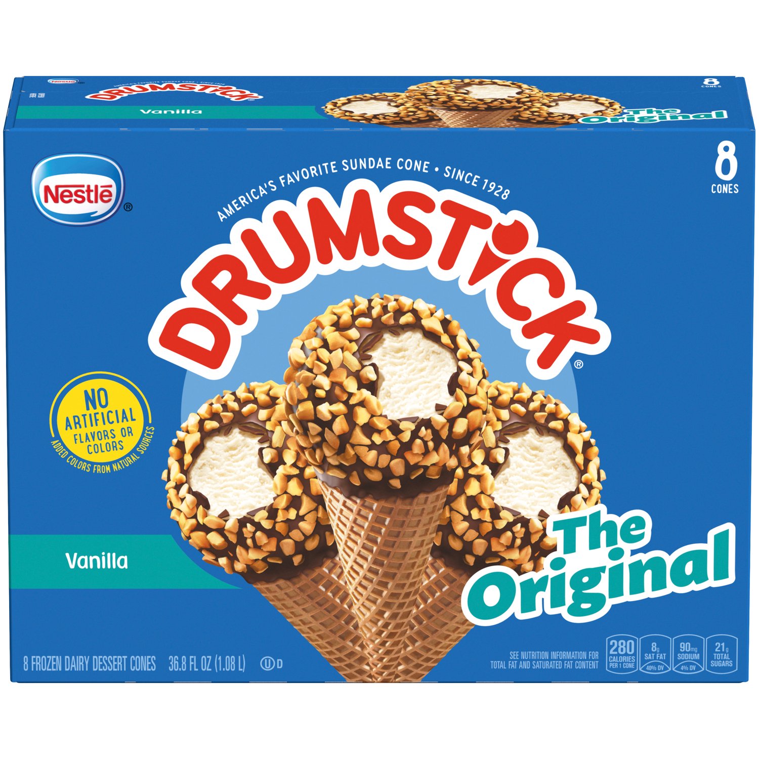 Nestle Drumstick Original Vanilla Sundae Cones - Foodland