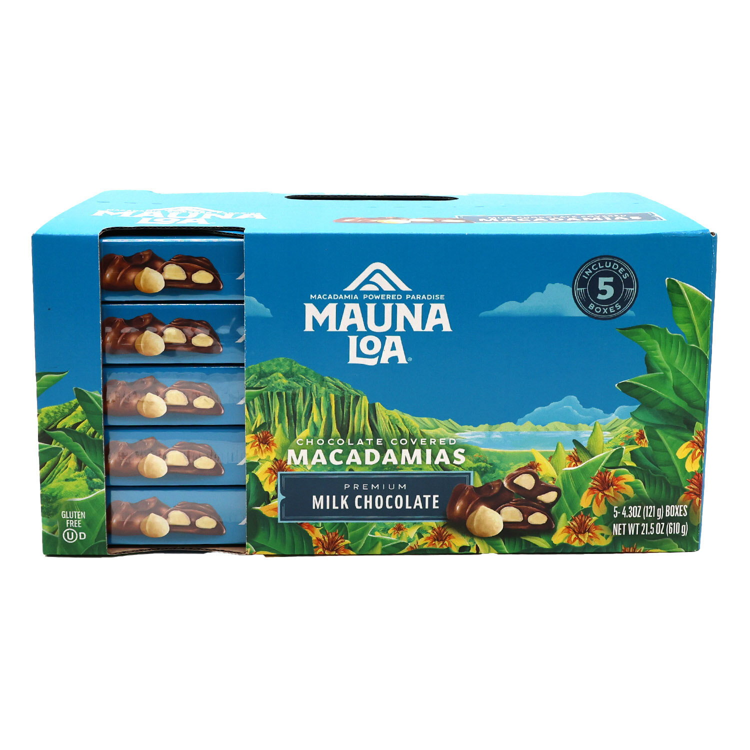 Mauna Loa Milk Chocolate Macadamia Nuts 5pk - Foodland