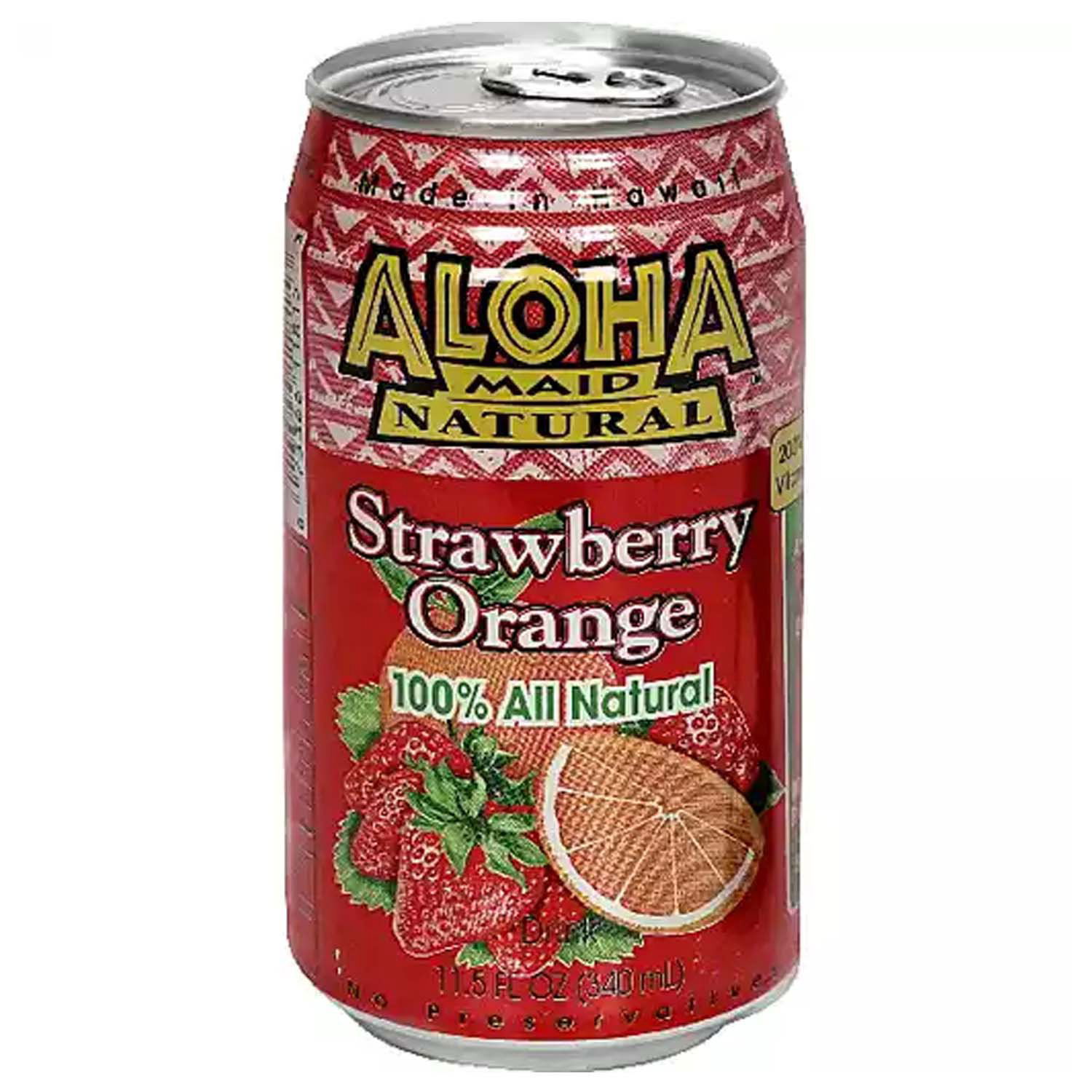 Aloha Maid Strawberry Orange, Cans (Pack of 6) - Foodland