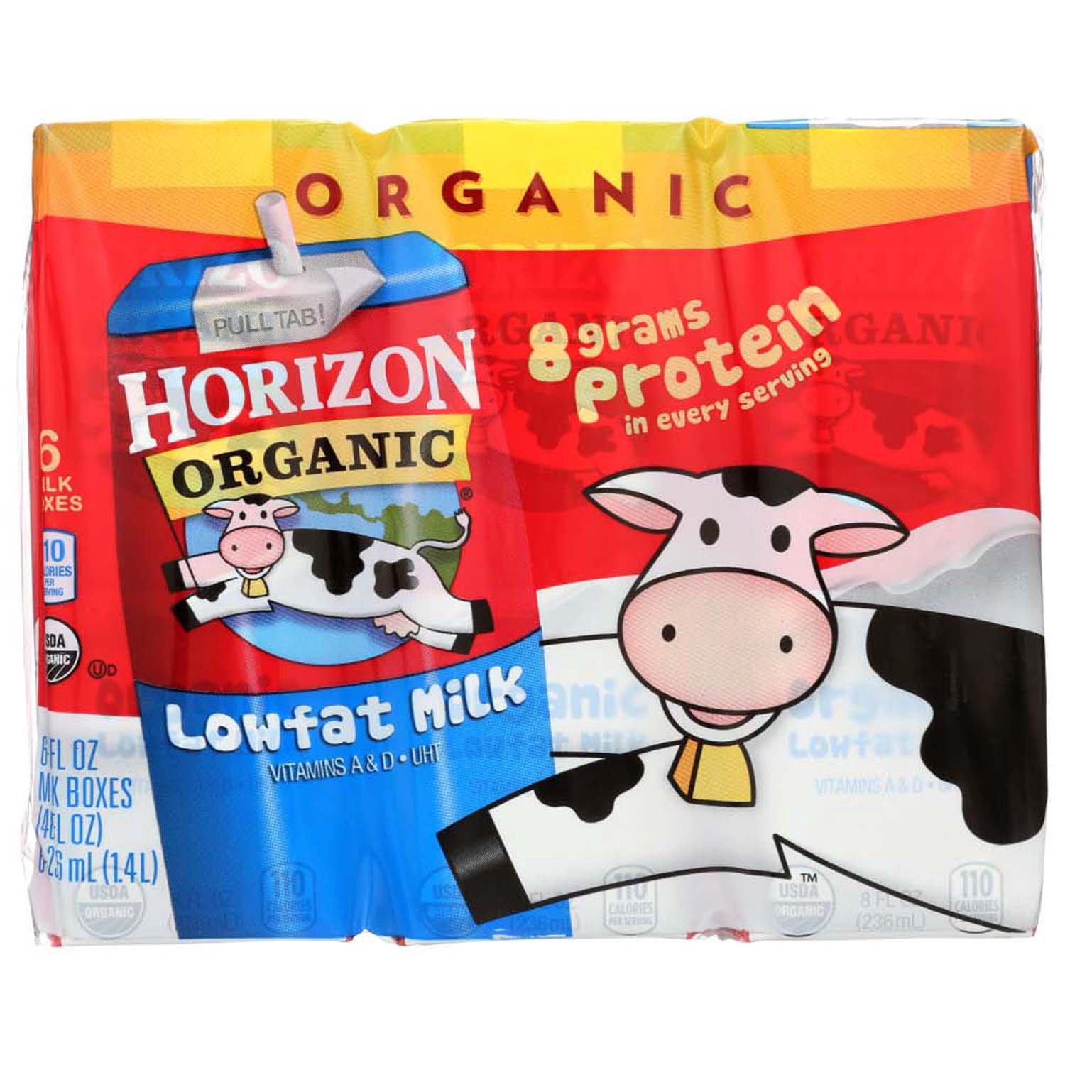 Horizon Organic Low-fat Milk, Plain (Pack of 6) - Foodland