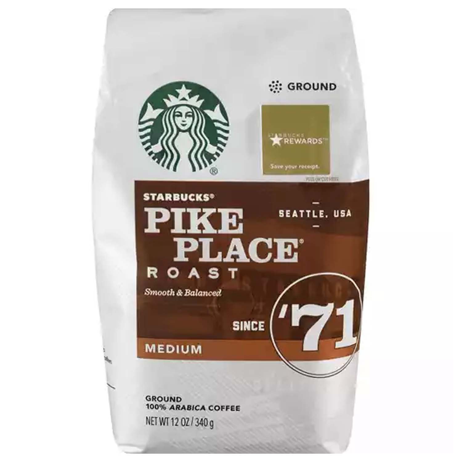 Starbucks Coffee, Medium Roast, Pike Place - Foodland