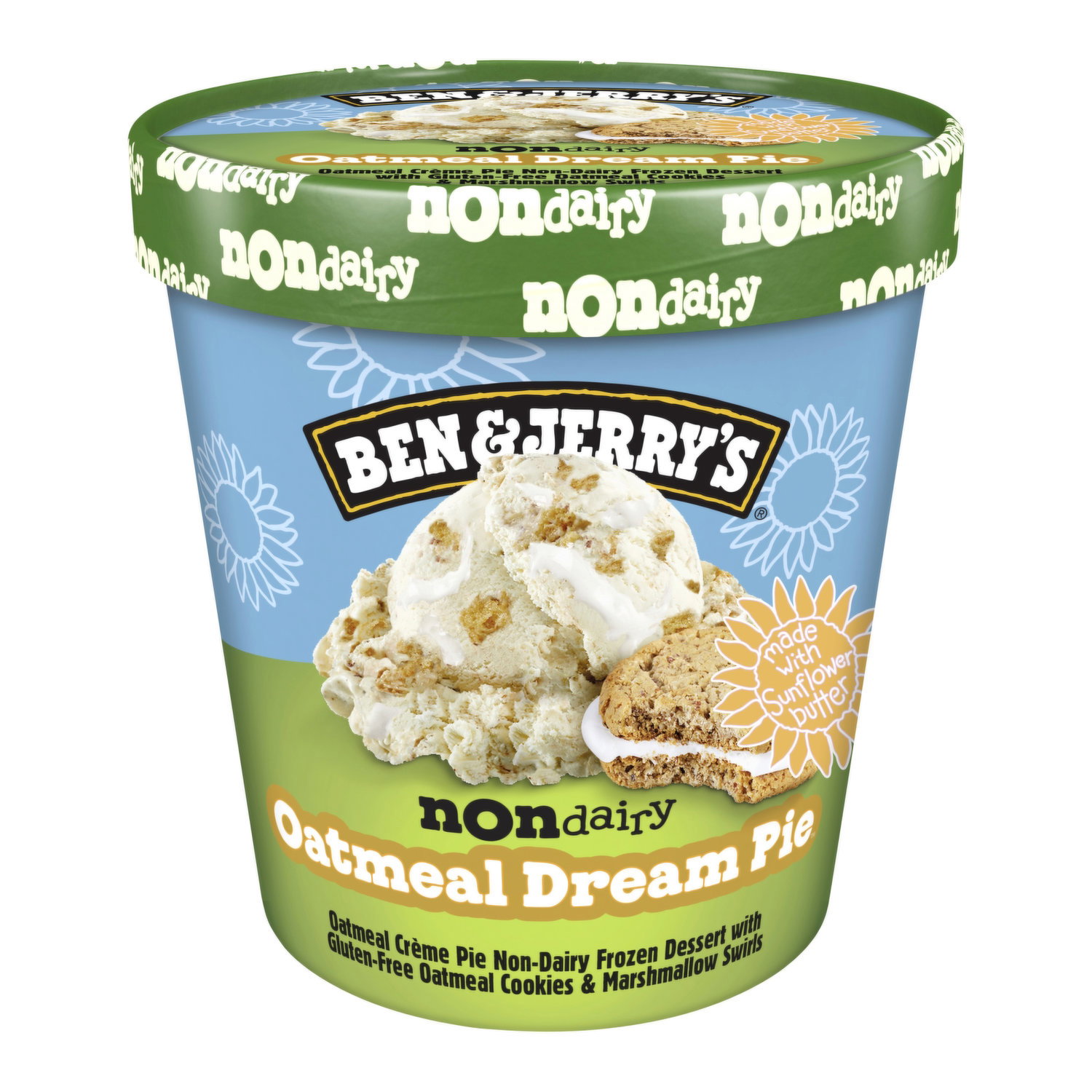 Ben & Jerry's Non-Dairy Oatmeal Dream Pie Frozen Dessert - Foodland