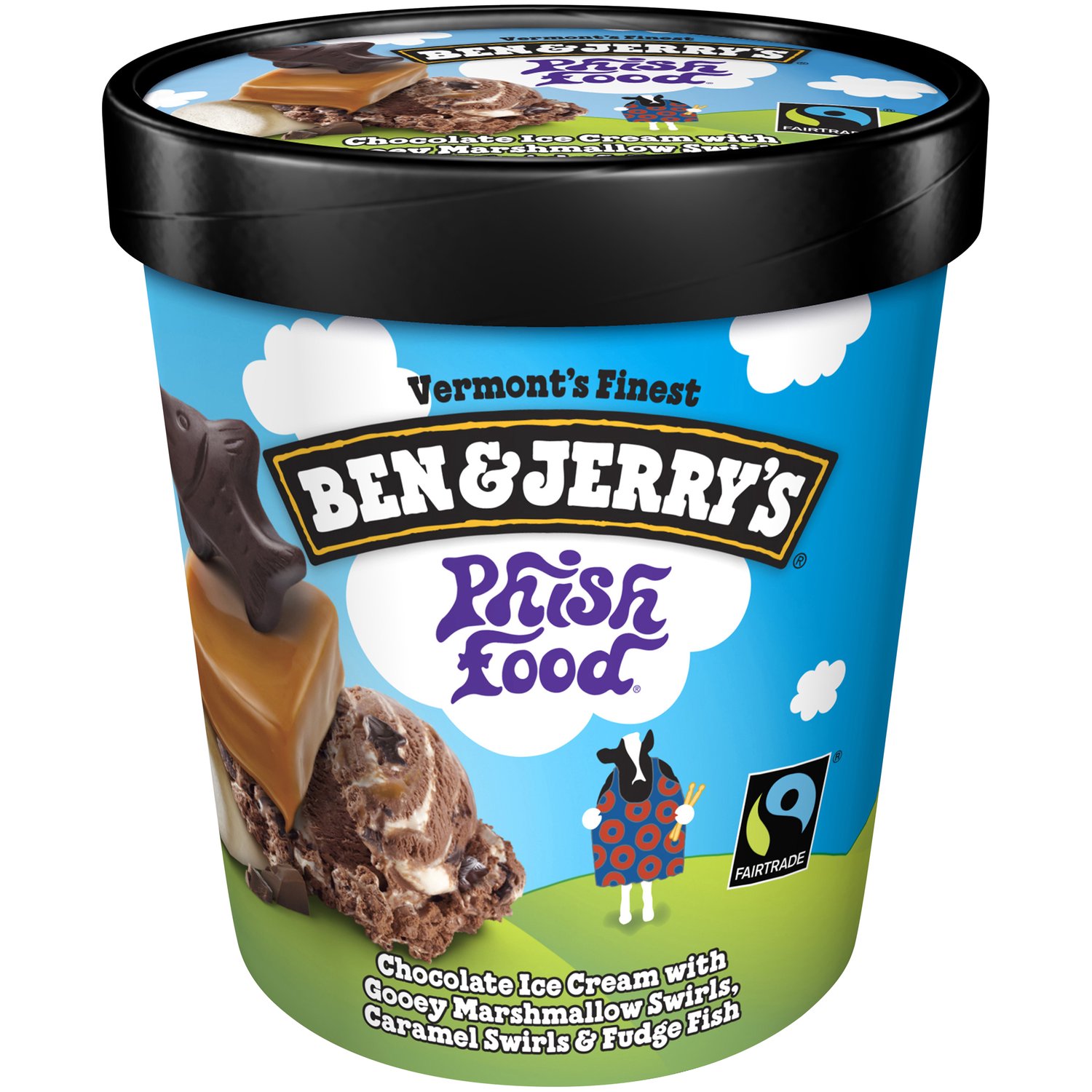 オーバー・ザ・レインブー ブーブー・クリーム 2点 & ブーブー・ブライト 1点 Ben & Jerry's Ice Cream, Phish Food - Foodland