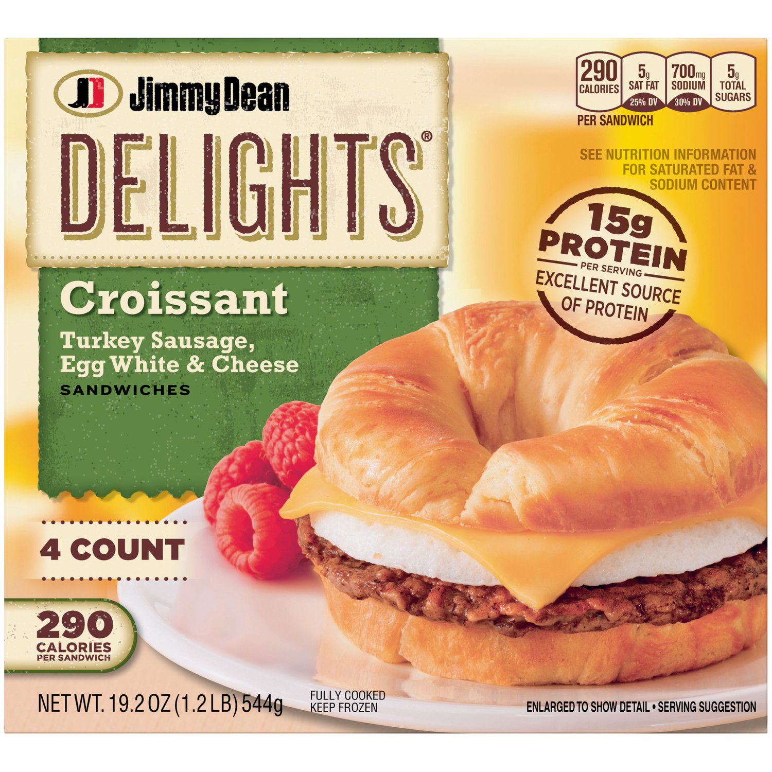 ドリカム　DELICIOUS MD Jimmy Dean Delights Turkey Sausage, Egg White & Cheese