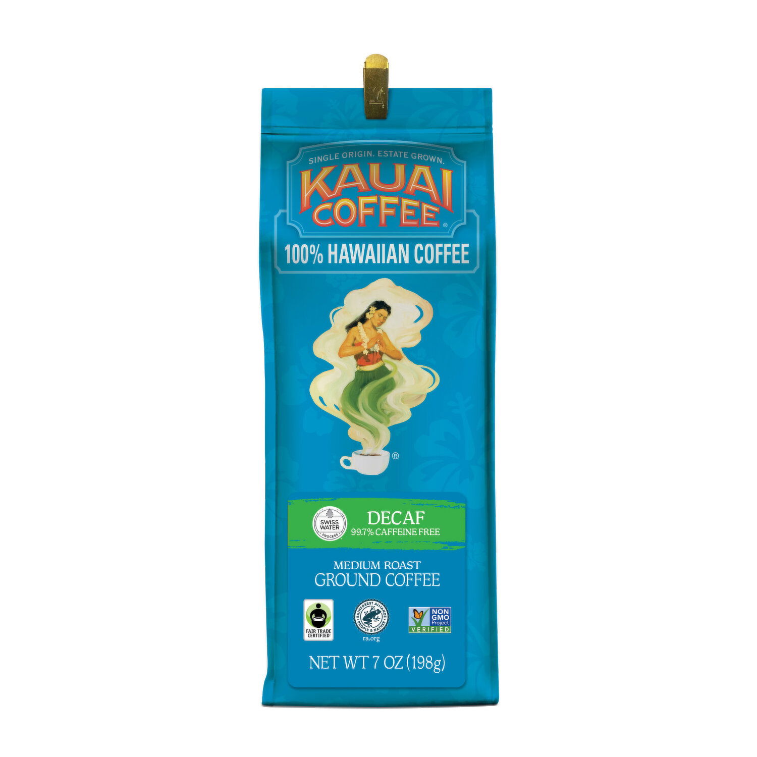 Kauai Coffee カウアイコーヒー 粉 680g 24oz フレーバー Kauai Coffee Swiss Water Decaf Medium Roast Ground Coffee