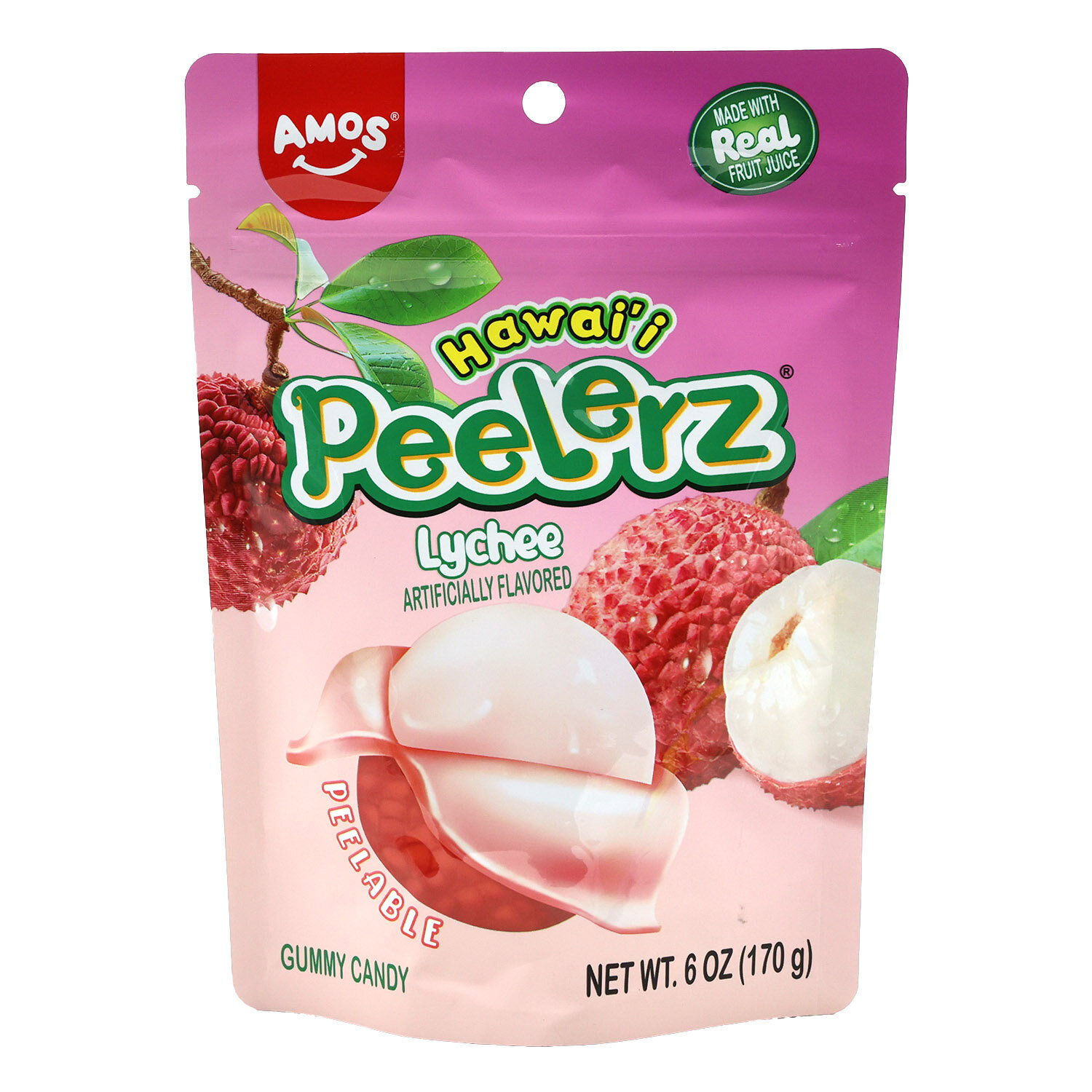 Amos Hi Peelerz Gummy Lychee - Foodland