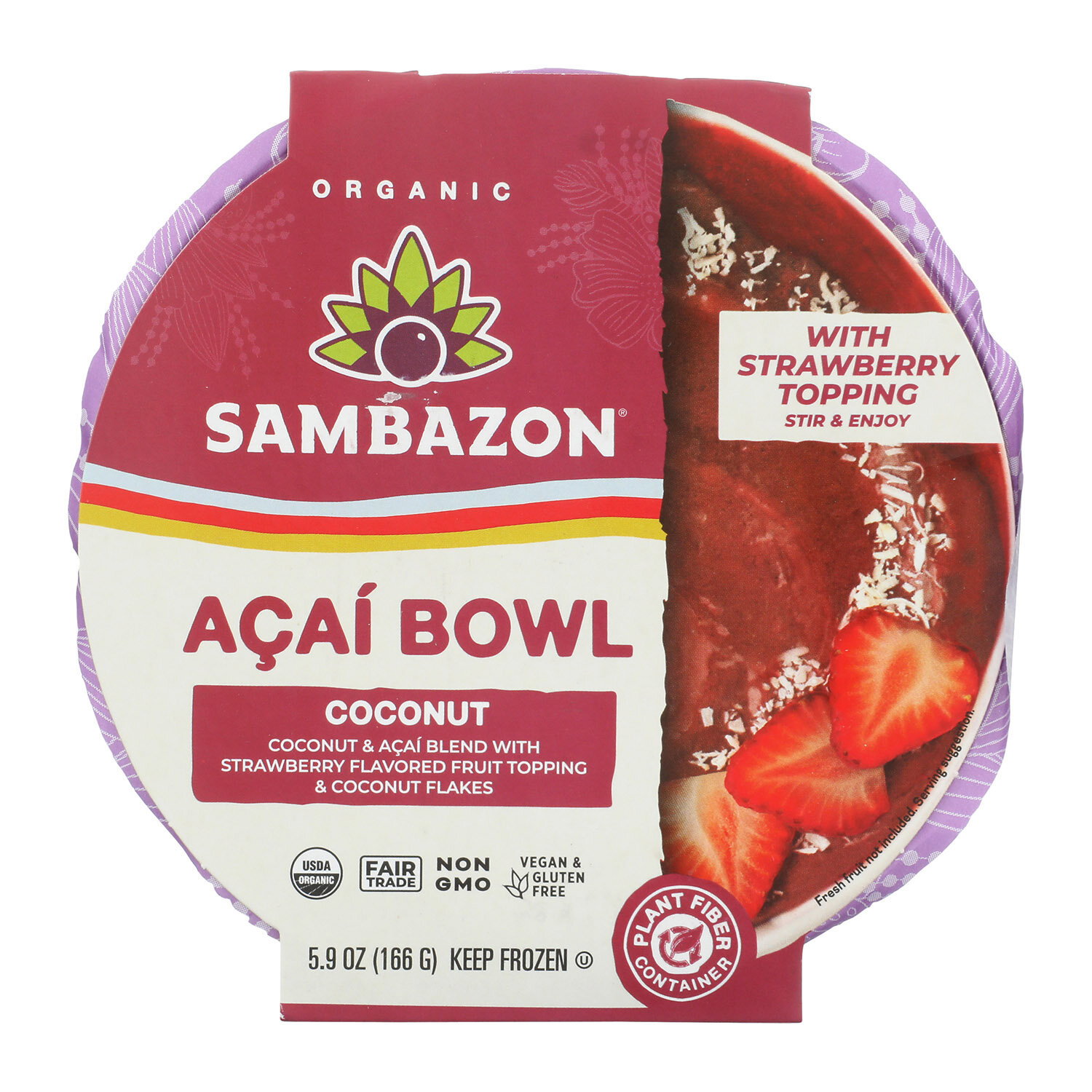 Sambazon Acai Bowl Coconut Strawberry - Foodland