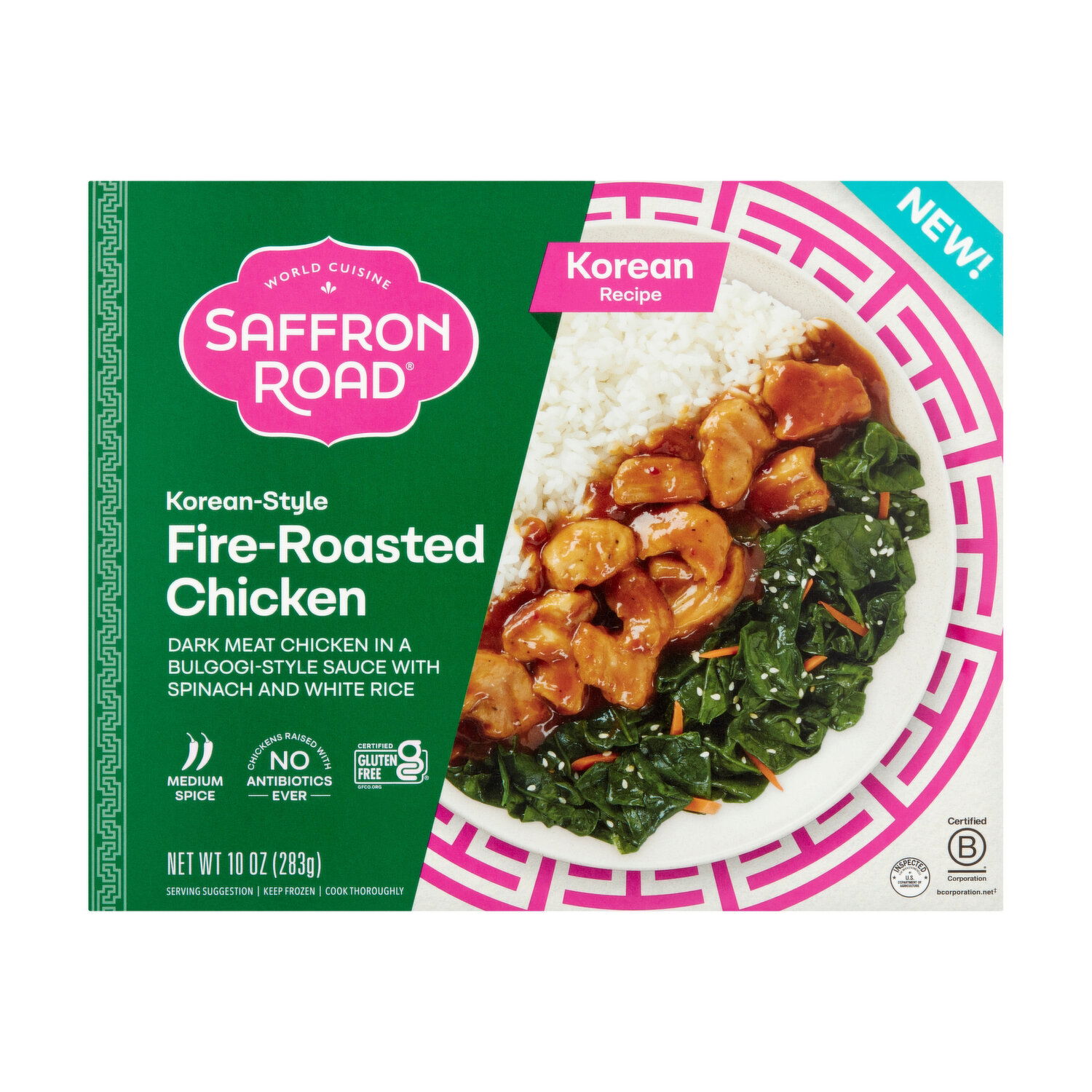 Saffron Road Korean-Style Fire-Roasted Chicken - Foodland