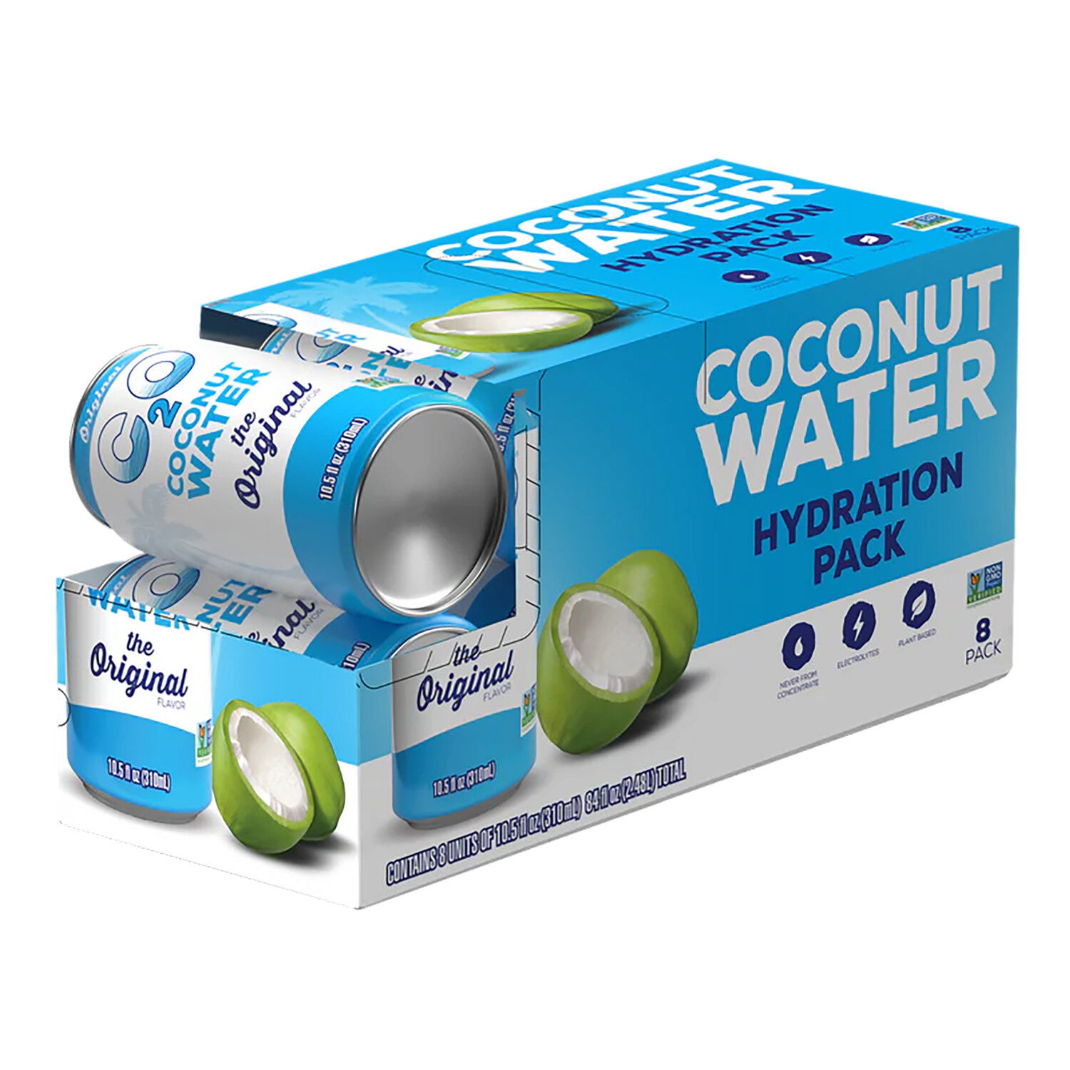 C2O Original Coconut Water 8pk - Foodland
