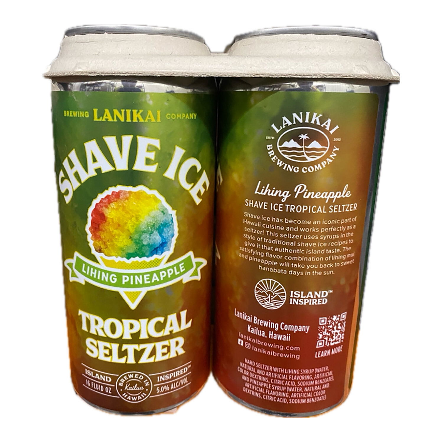 Lanikai Shave Ice Seltzer Li Hing Pineapple (4-pack) - Foodland