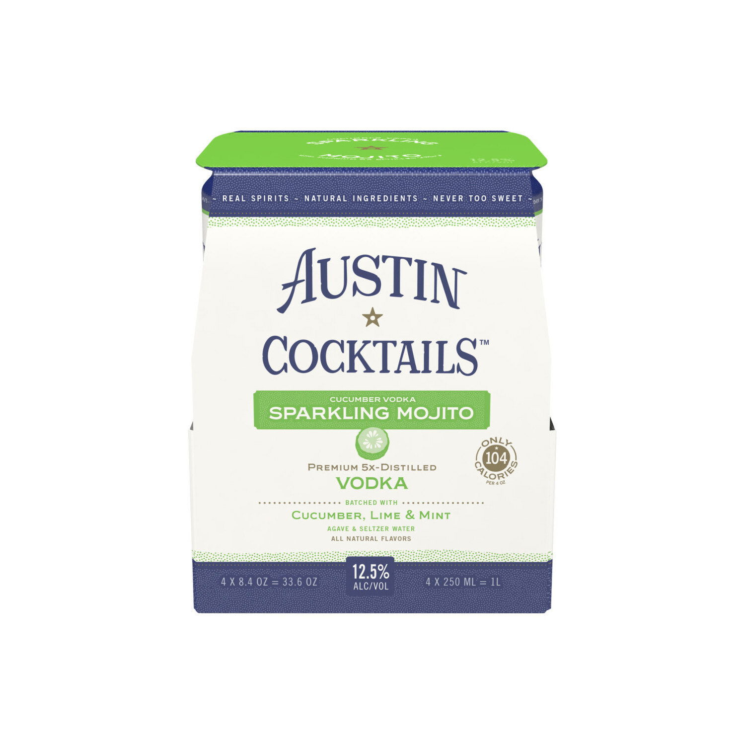 Austin Cocktails Sparkling Cucumber Vodka Mojito (4-pack