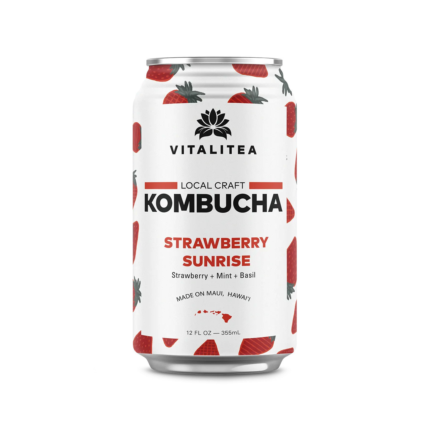 Vitalitea Kombucha Strawberry Sunrise - Foodland