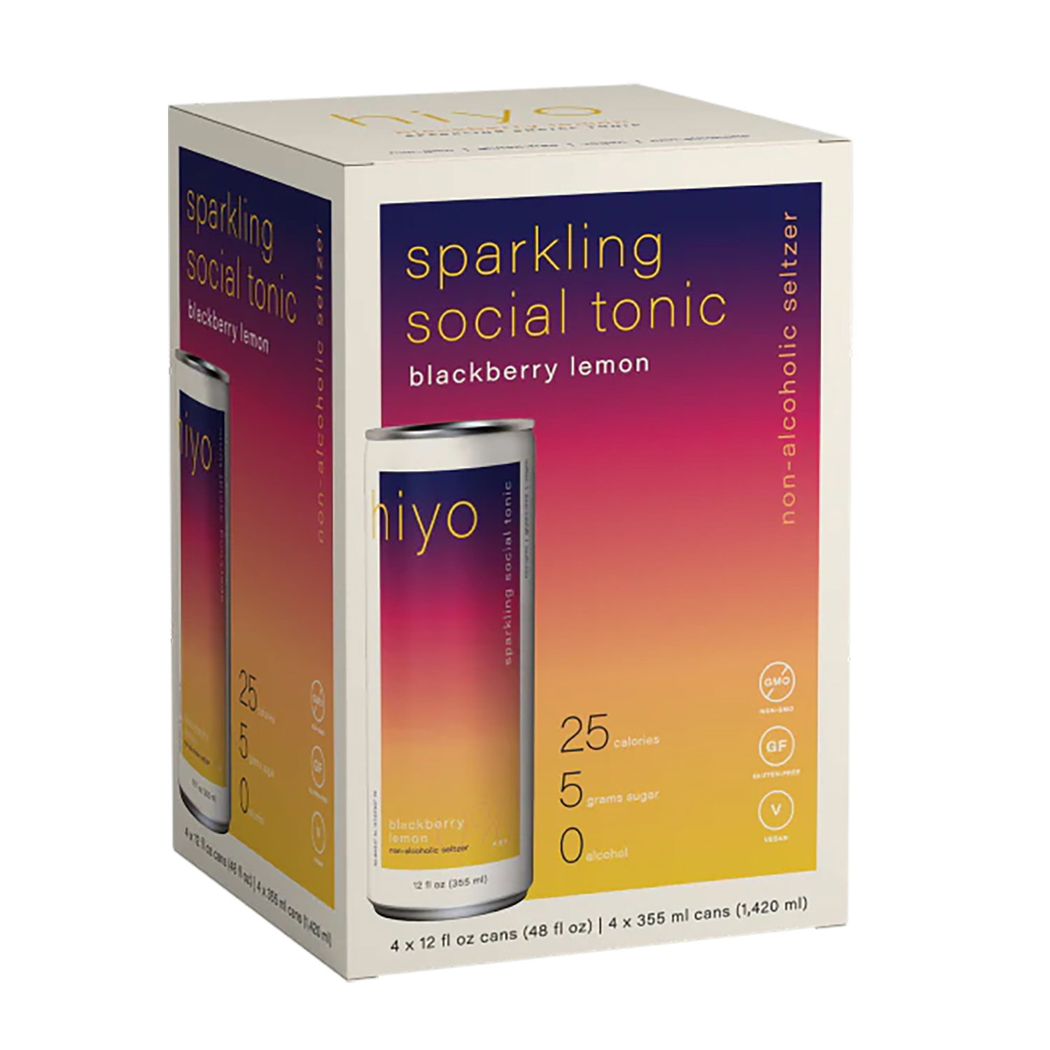 Hiyo Blackberry Lemon Seltzer (4-pack) - Foodland