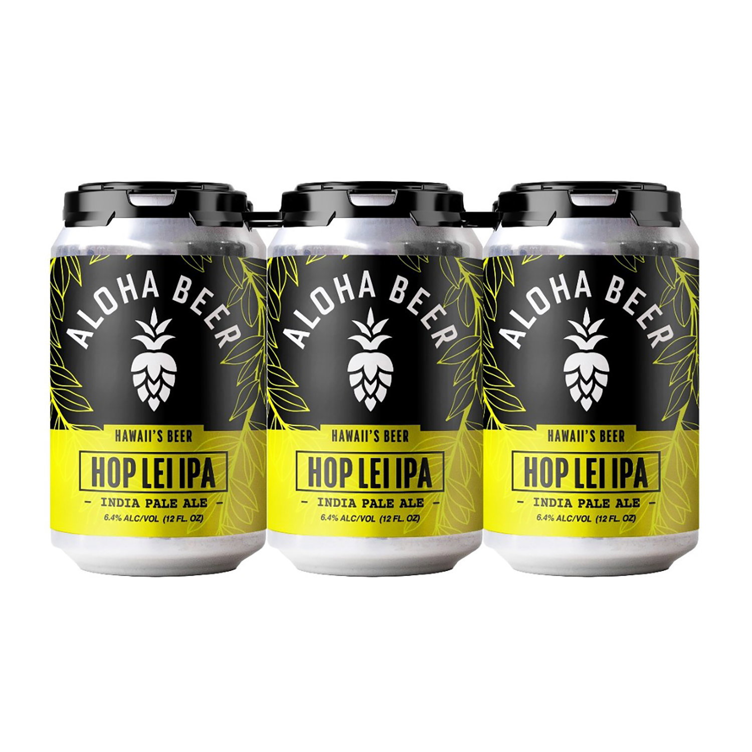 Aloha Beer Hop Lei IPA Cans (6-pack) - Foodland