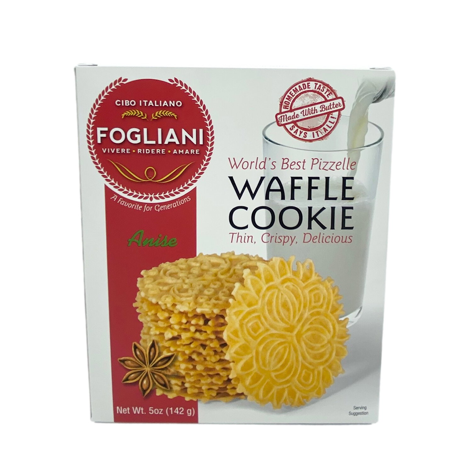 Fogliani Anise Pizelle Waffle Cookie - Foodland