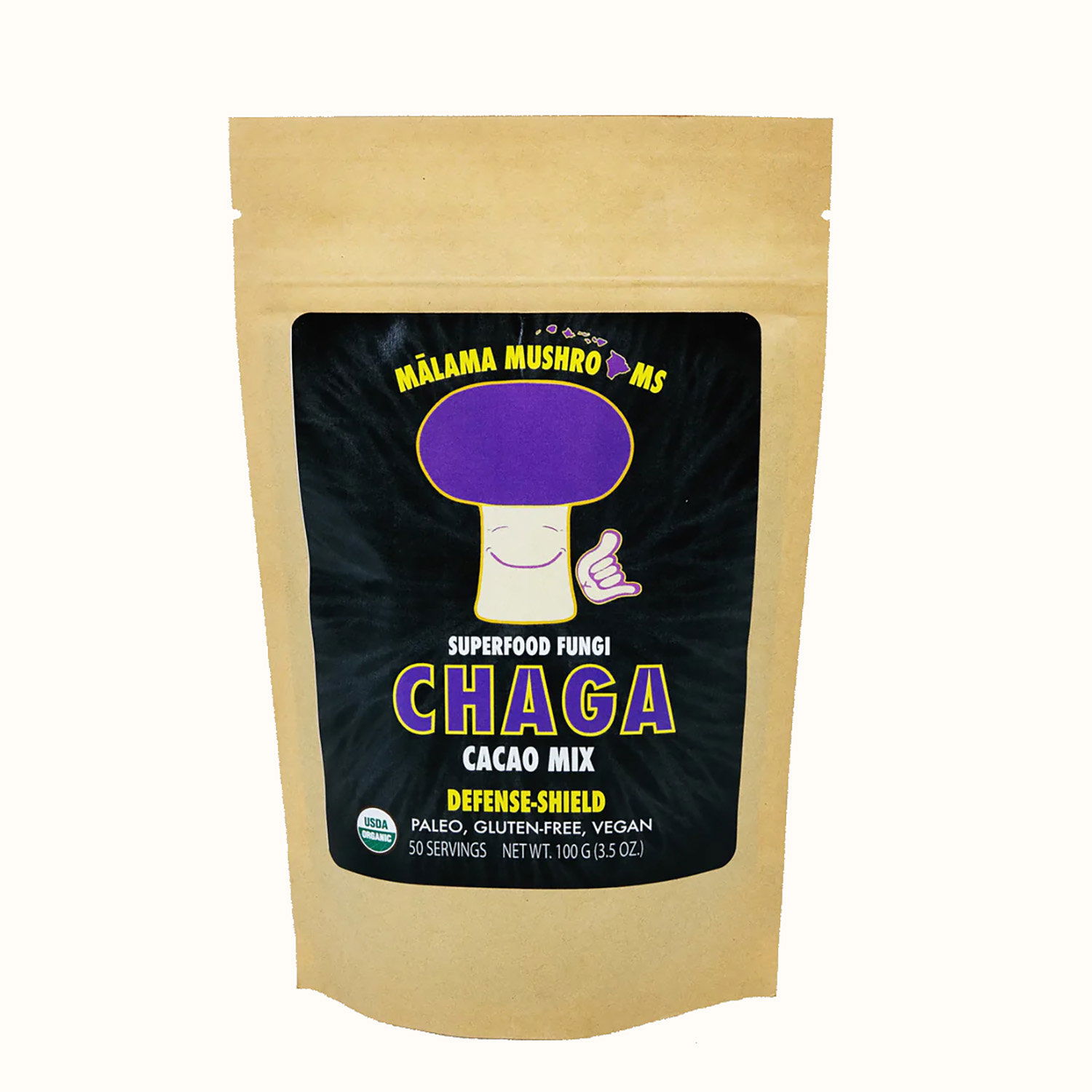 CHAGA MEDICINAL MUSHROOM ANTI-OXIDANT, IMMUNITY, & SKIN CACAO MIX, UNSWEETENED, UNSWEETENED