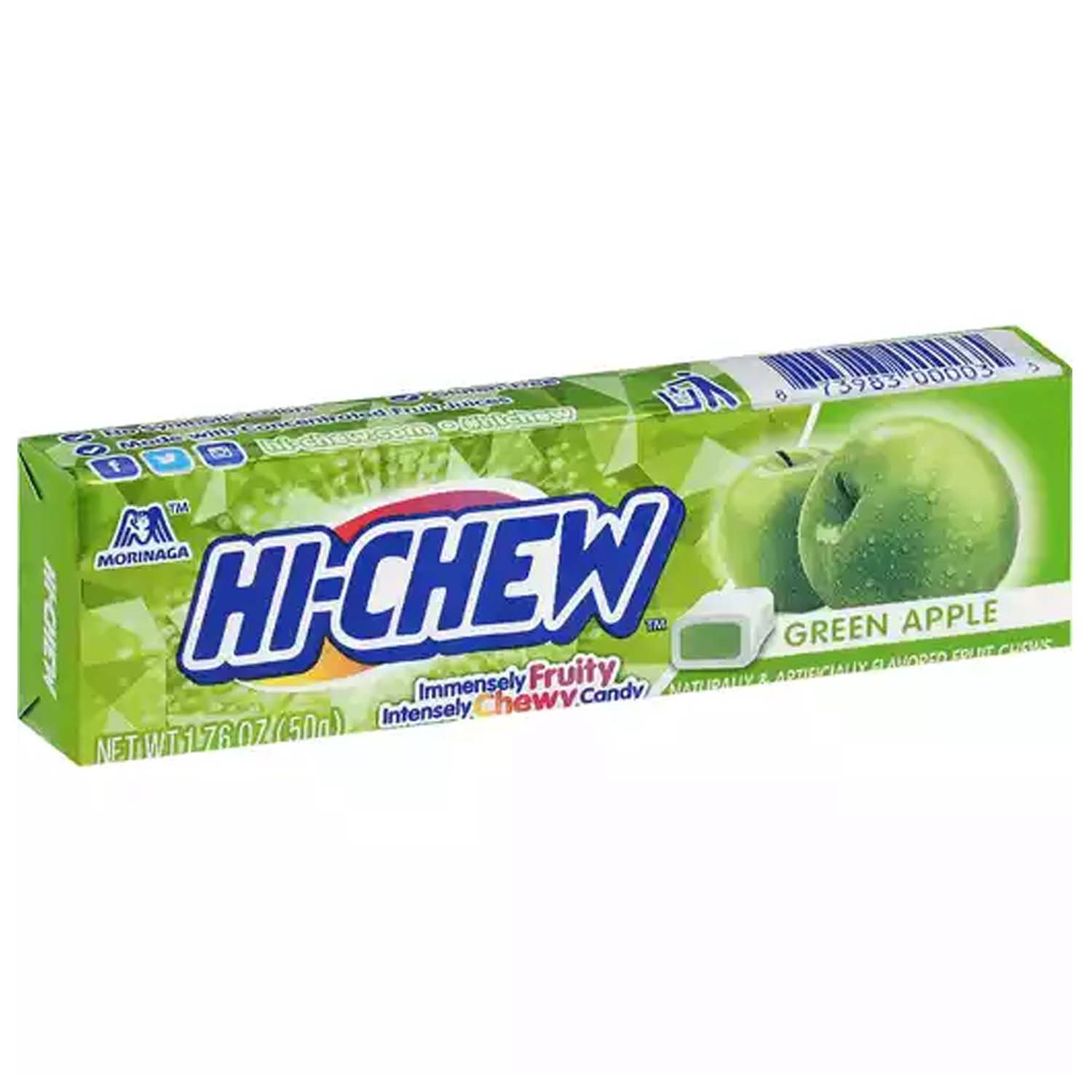 Hi Chew Fruit Candy, Green Apple - Foodland