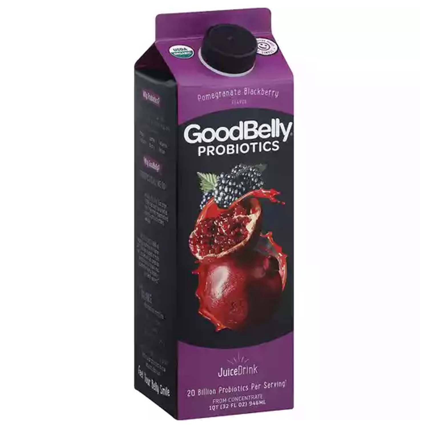 Goodbelly Organic Juice, Pomegranate Blackberry - Foodland