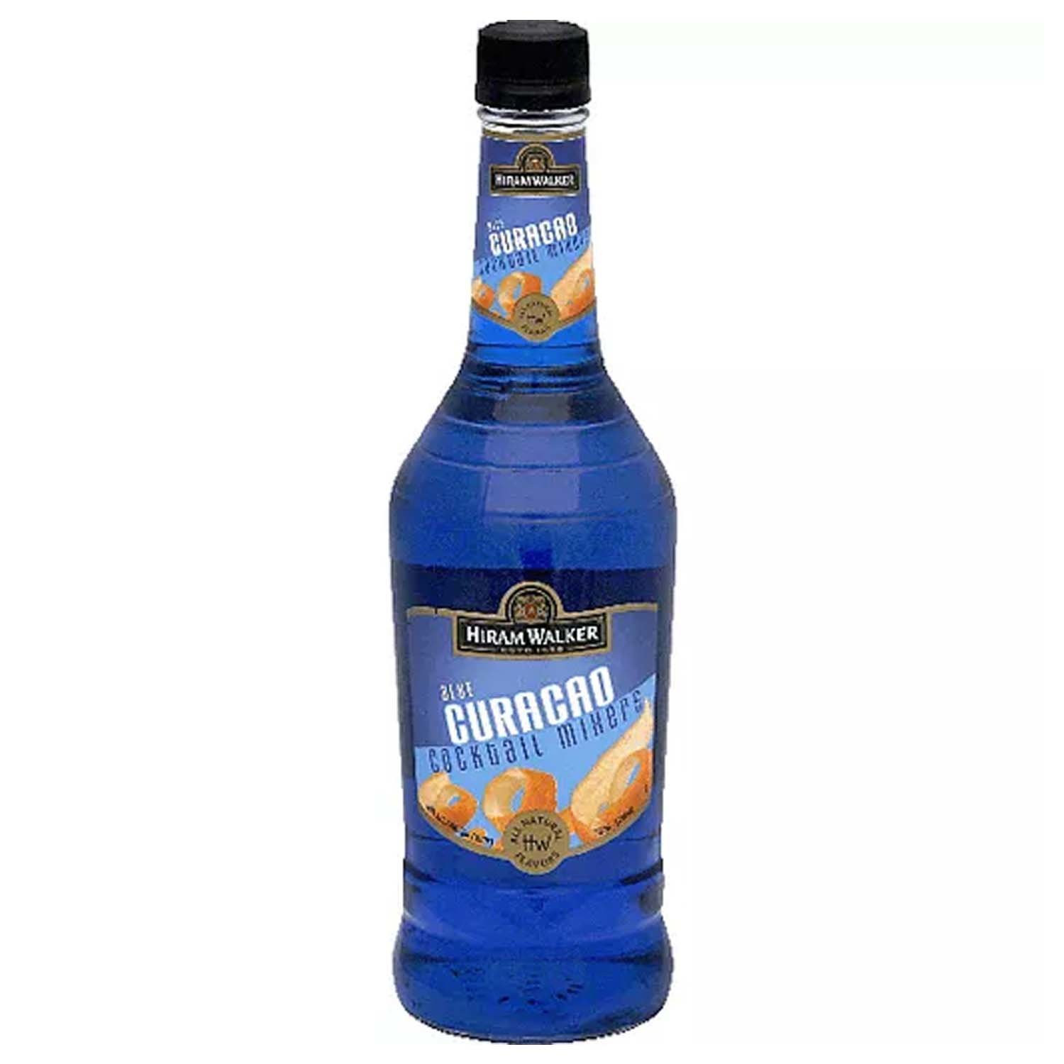 Crème de Cassis & Blue Curaçao & イエガー専用 Hiram Walker Cocktail Mixer, Blue Curacao Proof 30 - Foodland